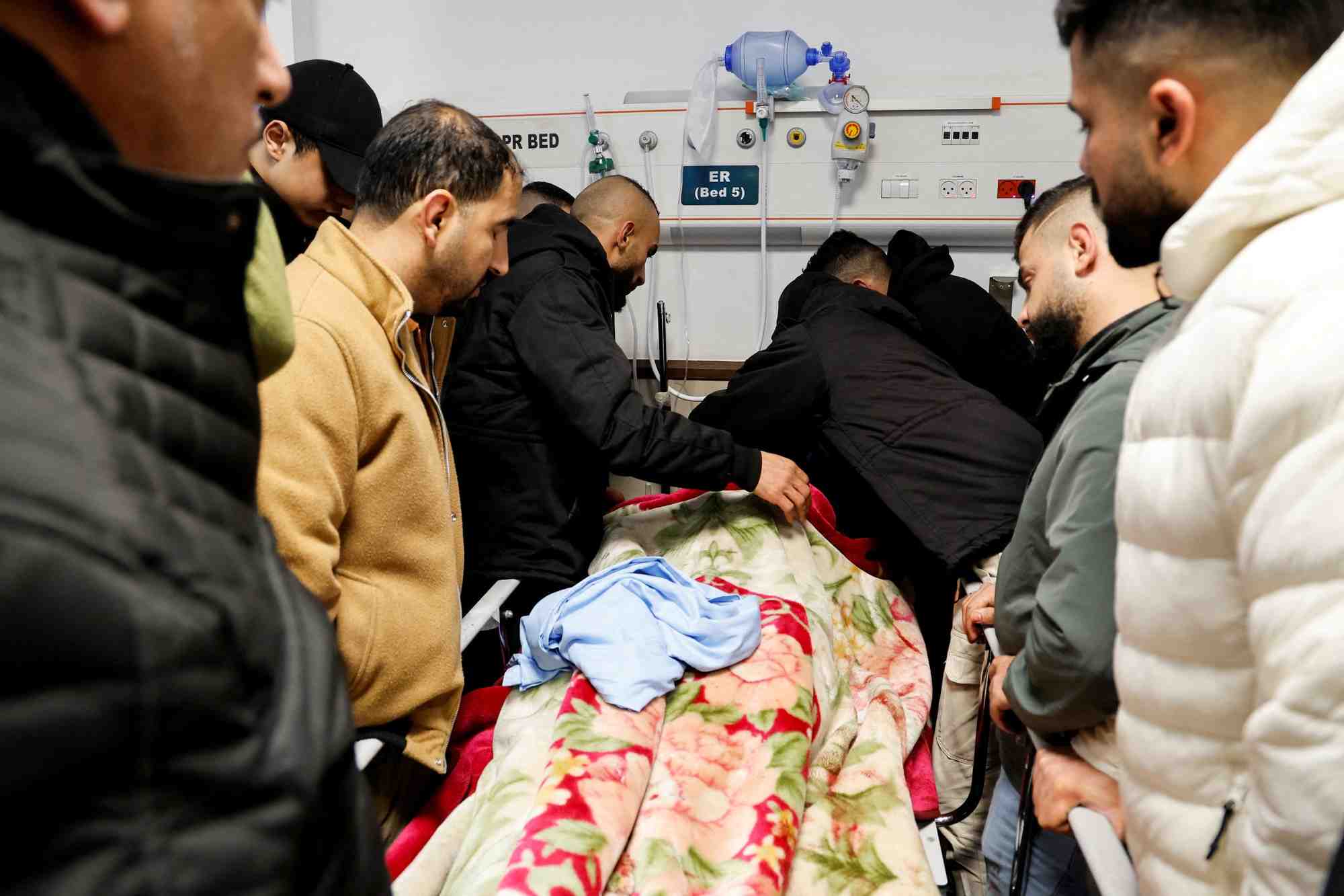Apres un raid israelien, a jenine
