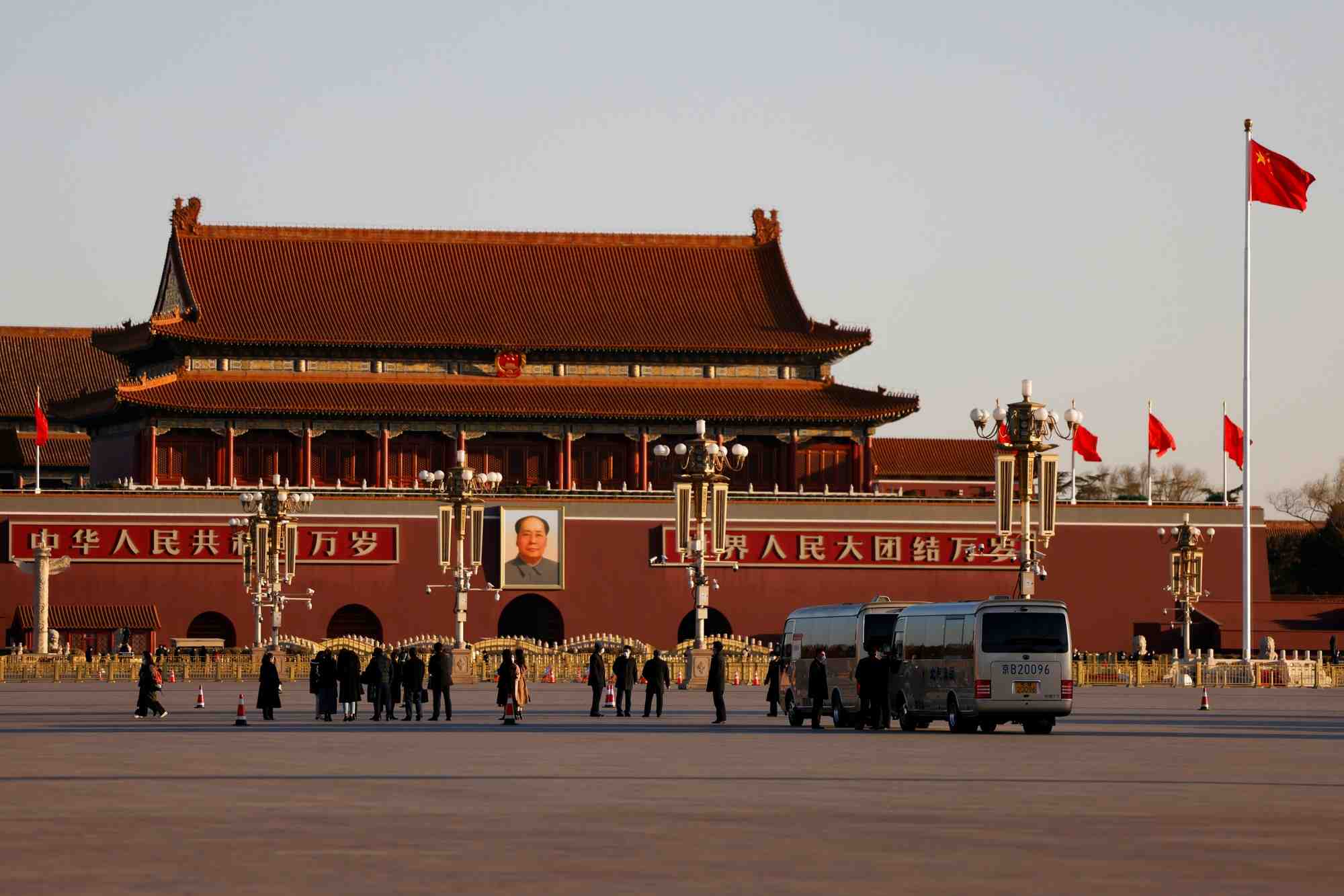 Place tiananmen a pekin, chine
