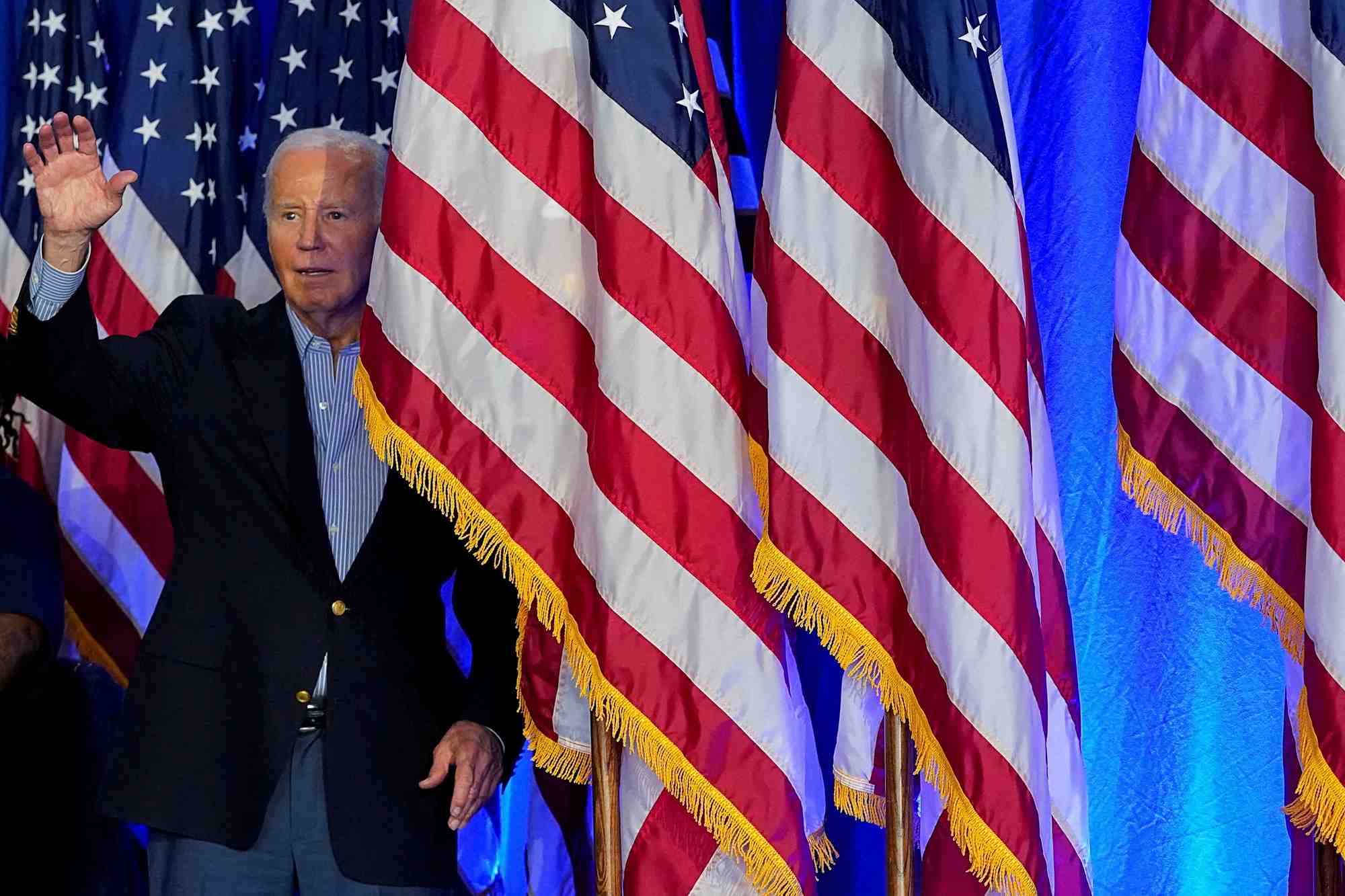 Joe biden lors d'un evenement de campagne