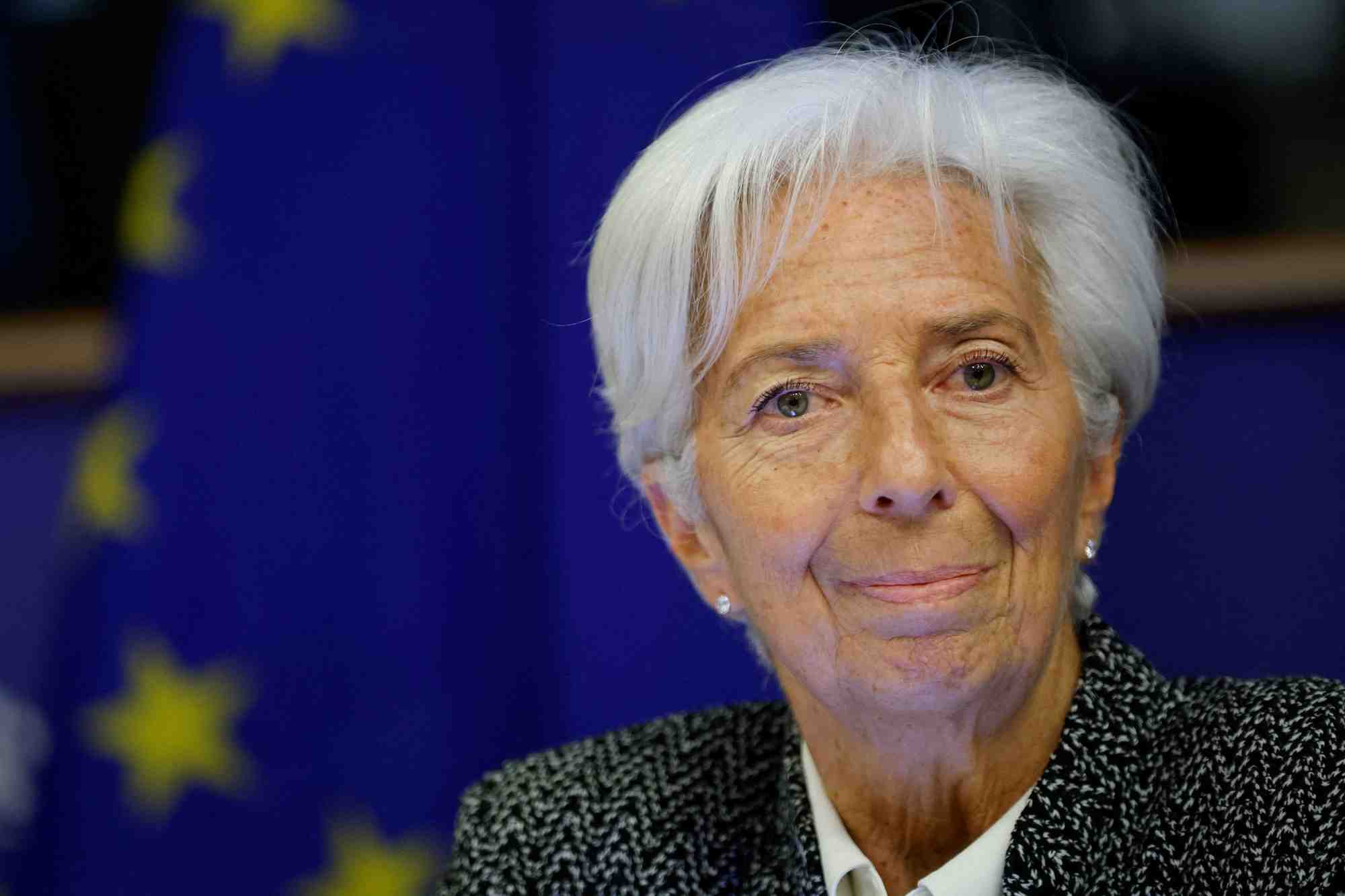 Christine lagarde, presidente de la bce, temoigne devant la commission econ du parlement europeen, a bruxelles