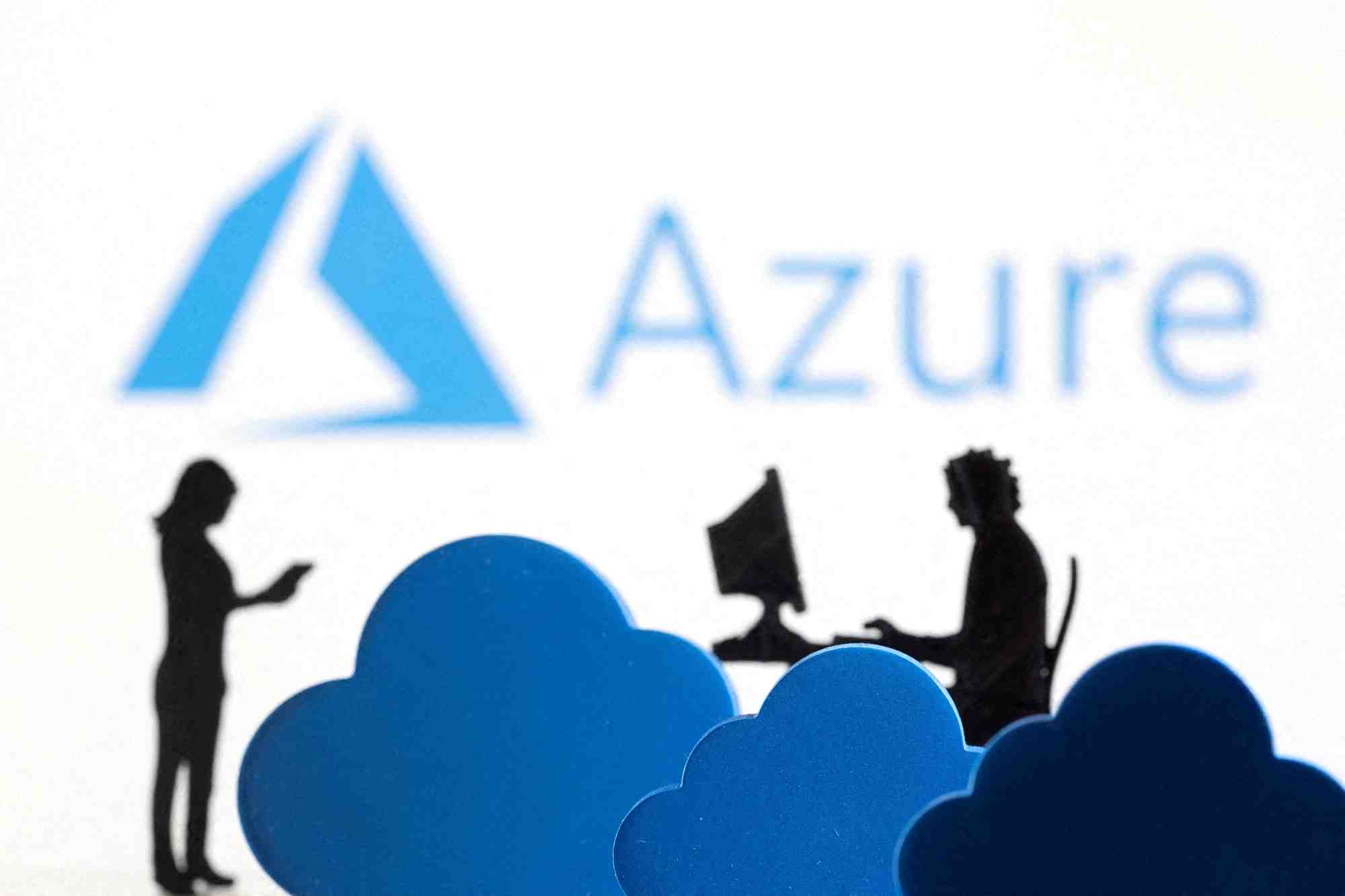 Illustration du logo du service cloud microsoft azure