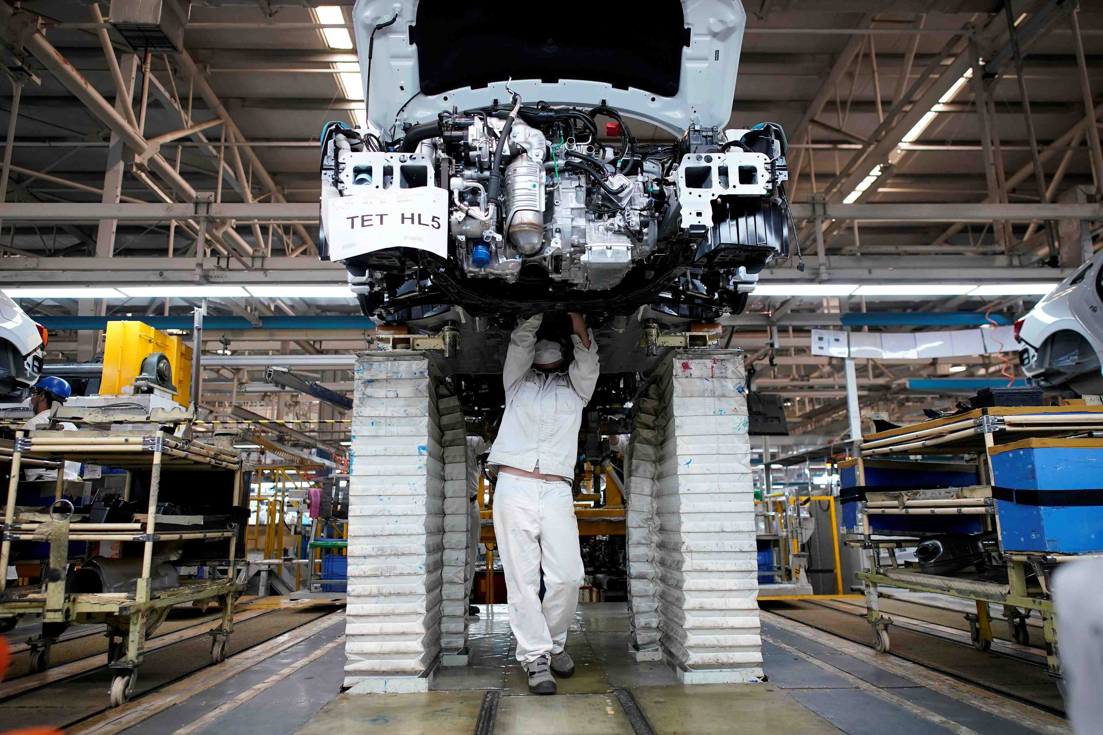 Le rebond de l'activite manufacturiere en chine depasse les attentes