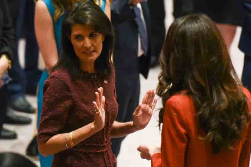 Nikki haley n'est pas interessee par le poste de rex tillerson