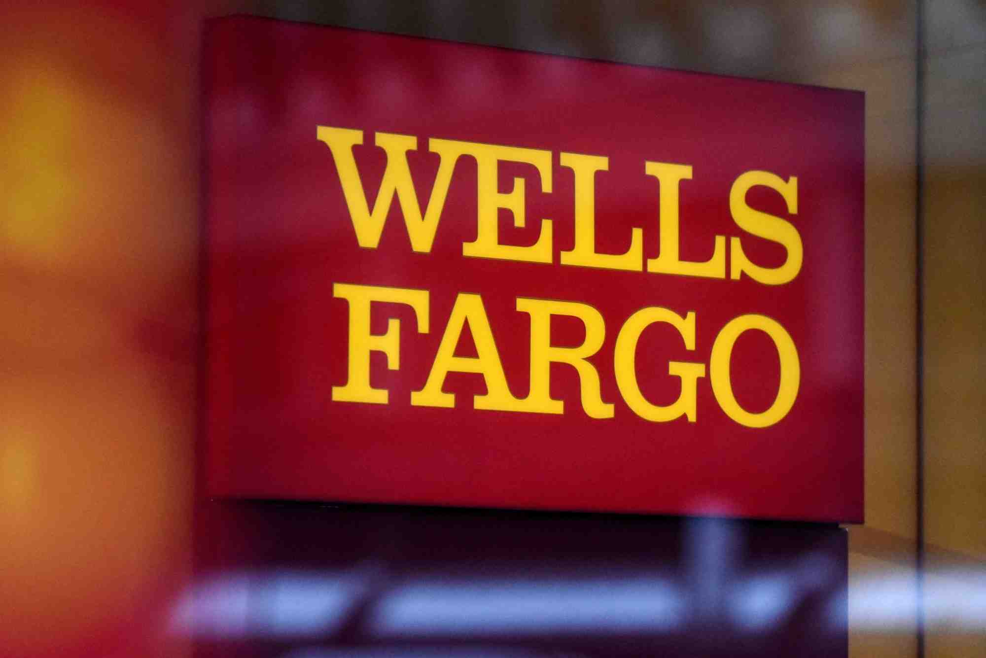 Un logo de wells fargo