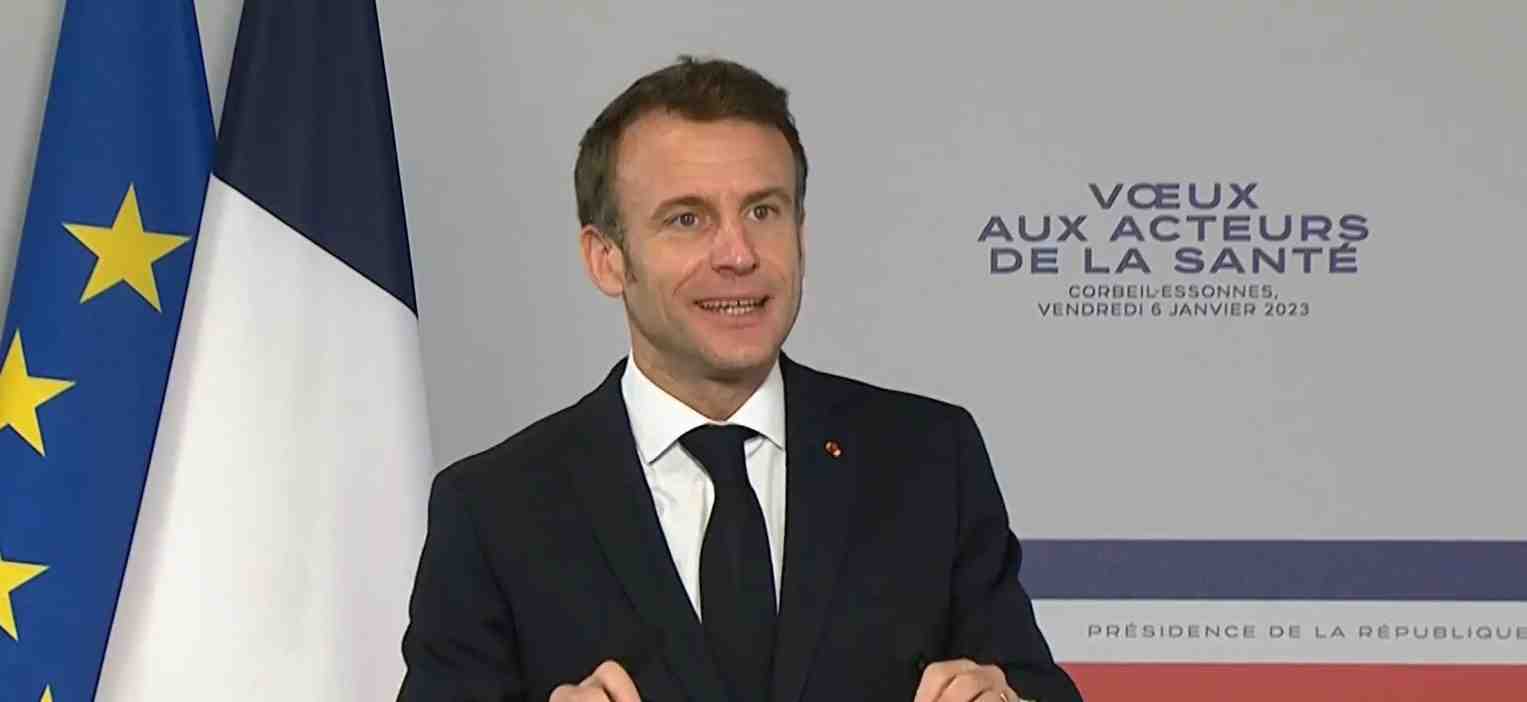 Macron voeux Santé