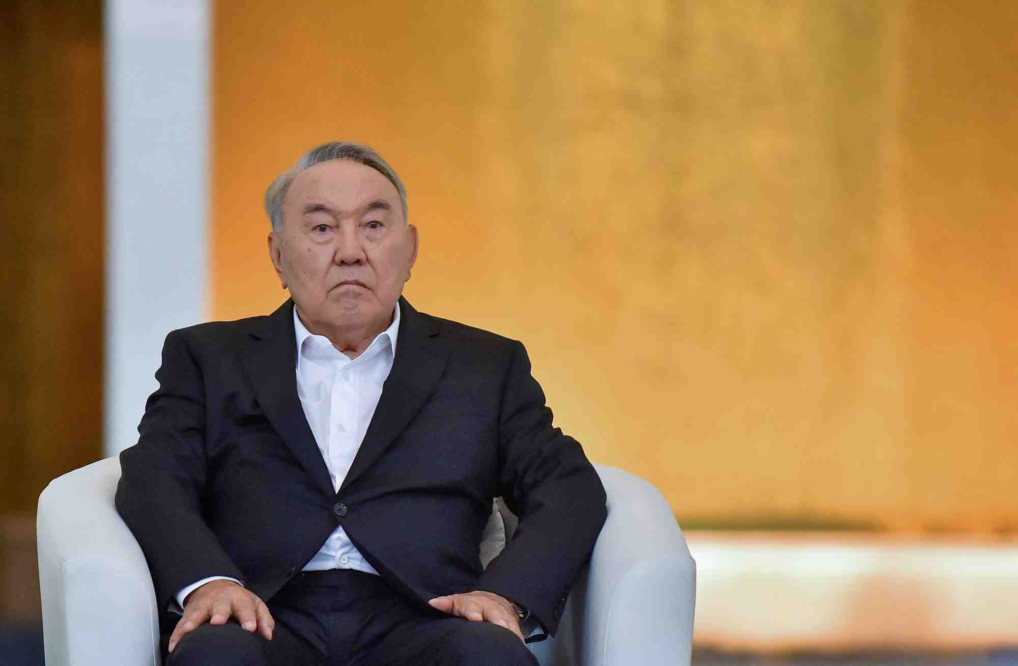 Photo d'archives de l'ancien president kazakh nursultan nazarbayev lors de l'inauguration d'une nouvelle mosquee a astana