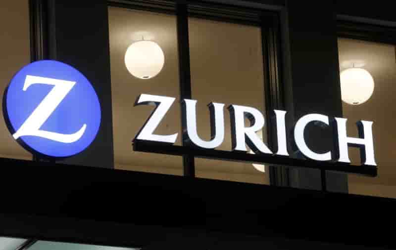 Le logo de zurich insurance a son siege a zurich