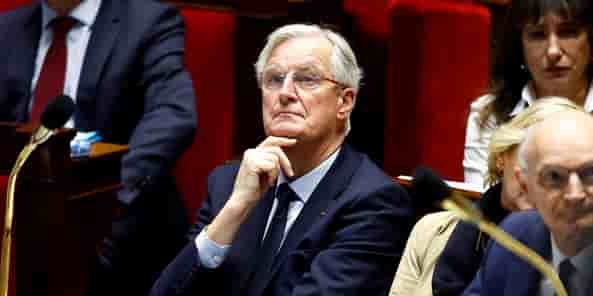 Le Premier ministre Michel Barnier sur les bancs de l'Assemblée nationale ce mardi 26 novembre.
