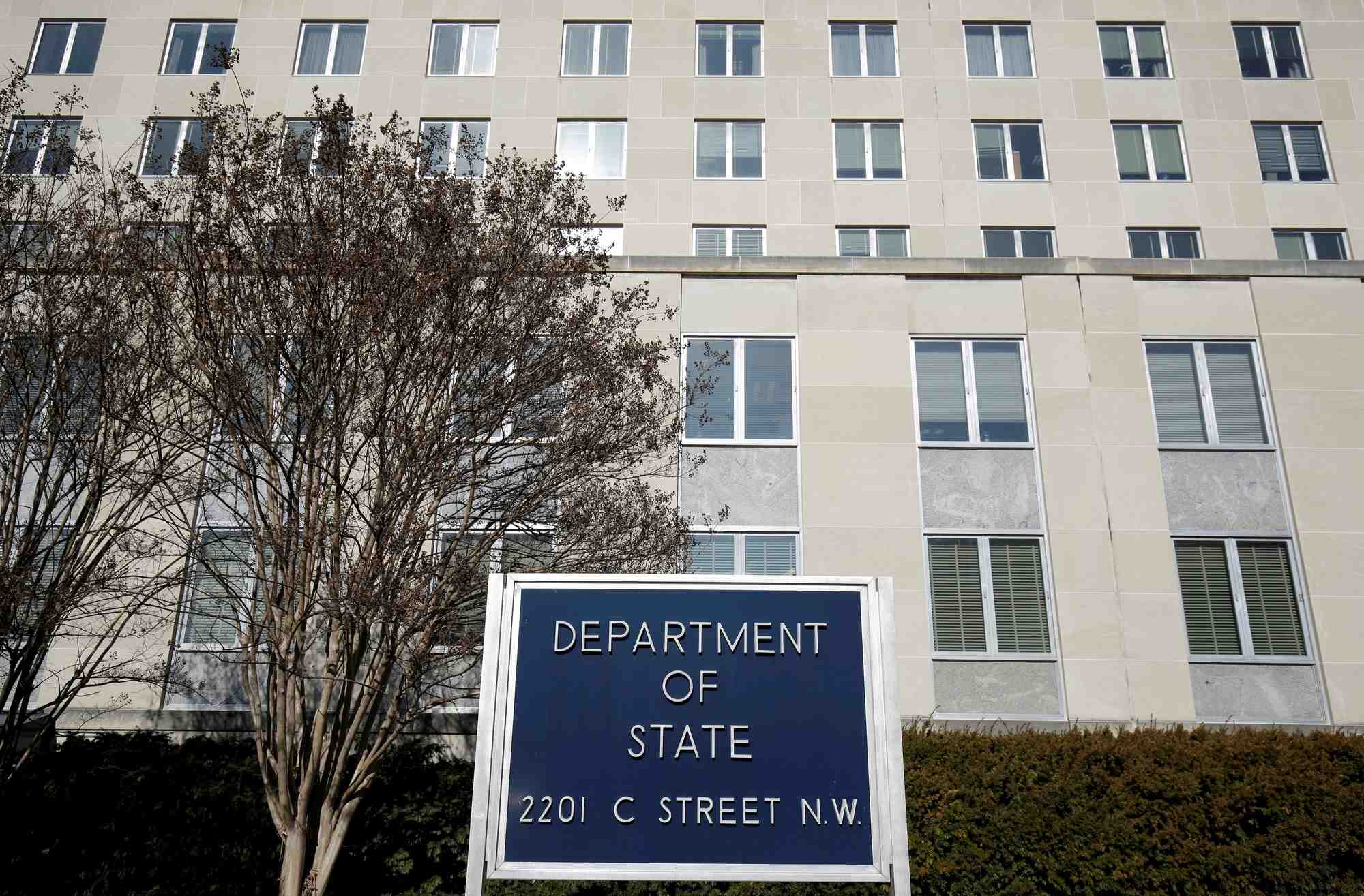 Photo d'archives: le batiment du departement d'etat americain a washington