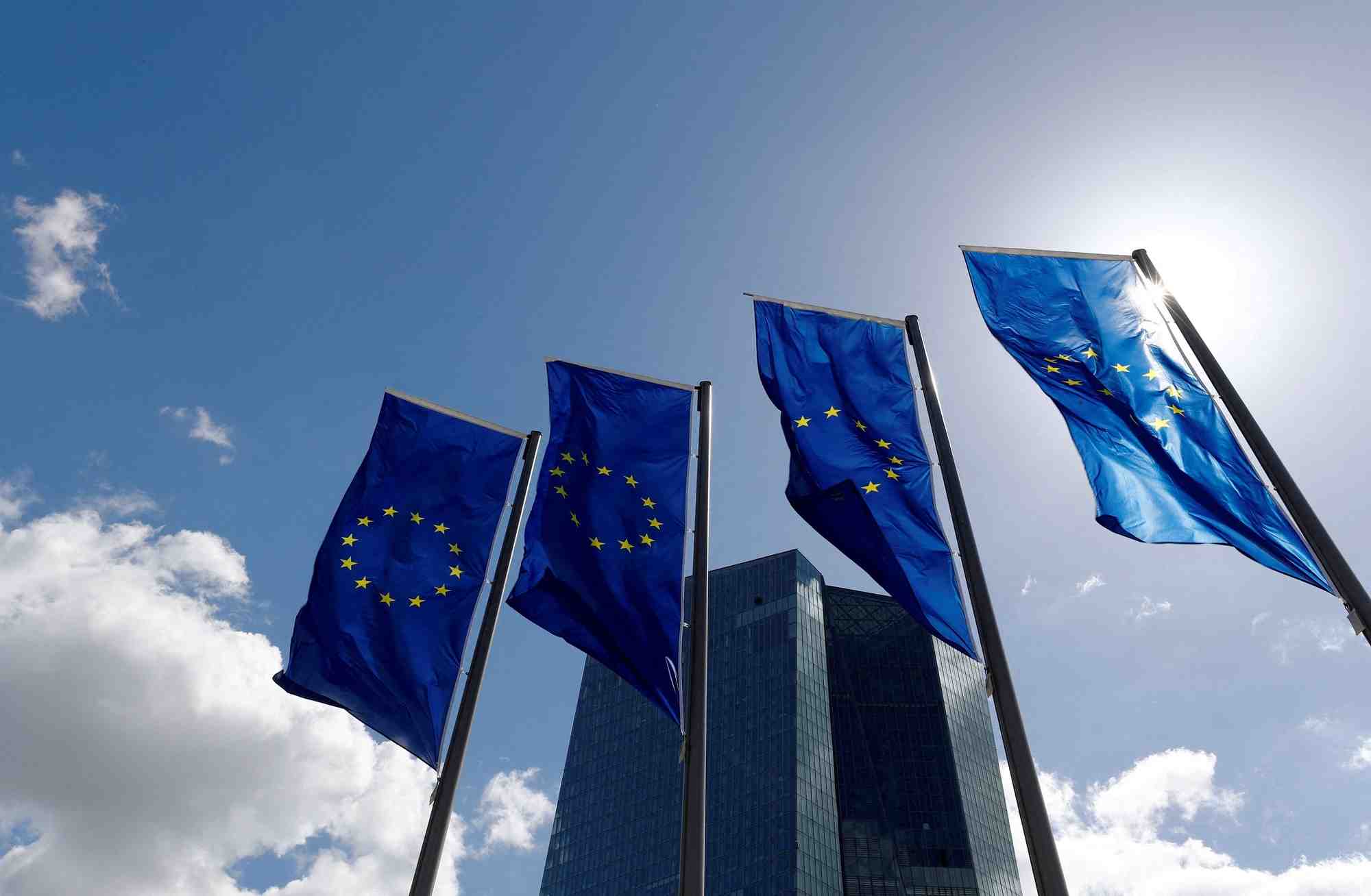 Le siege de la banque centrale europeenne a francfort, allemagne