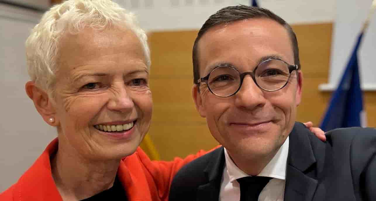 Brigitte Klinkert et Roland Theis.