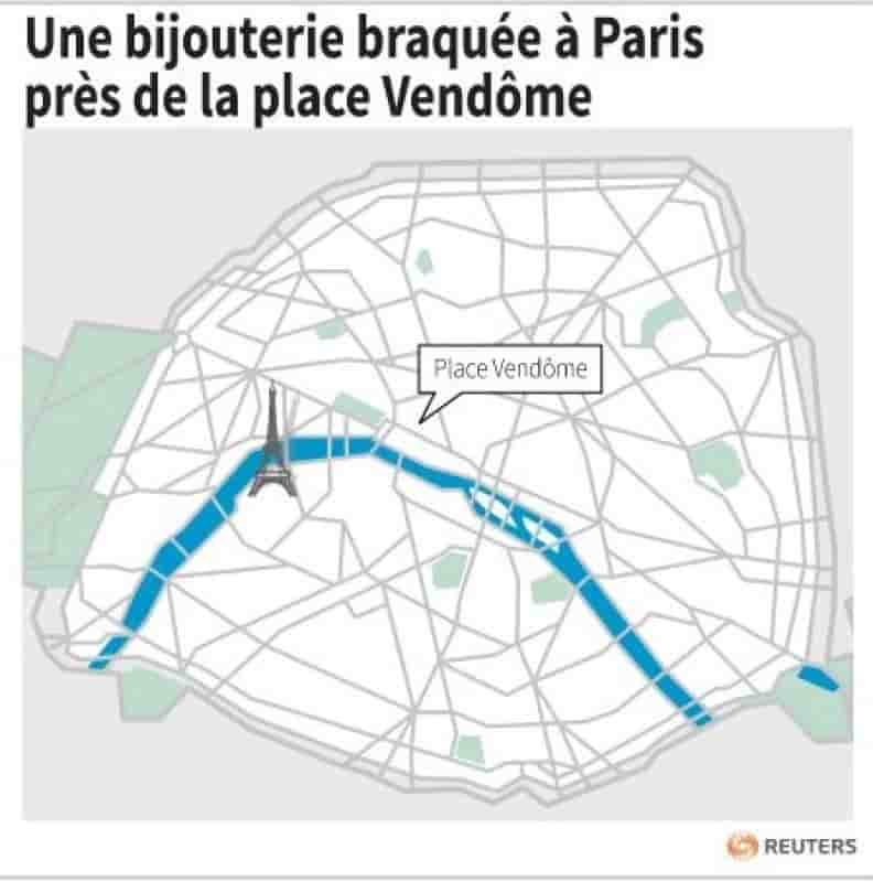 Nouvelle attaque d'une bijouterie près de la place Vendôme