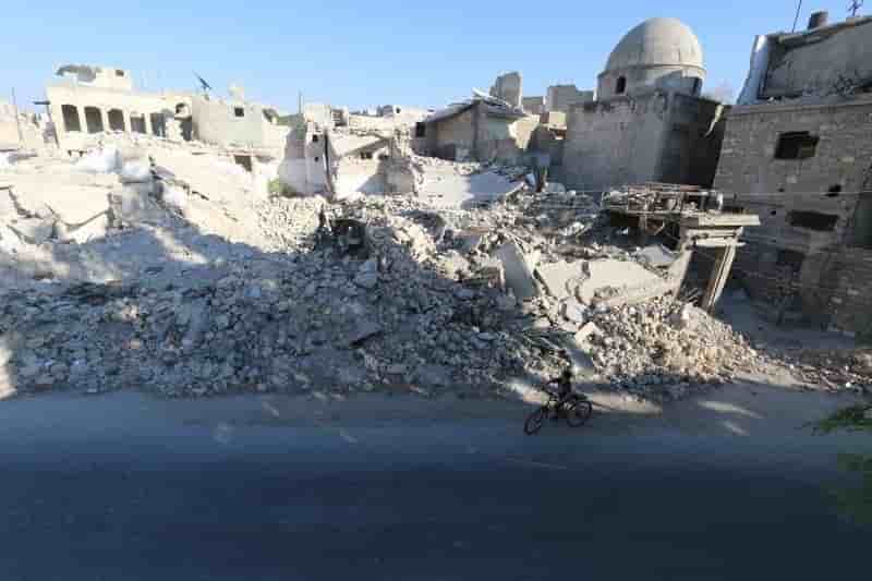 La ville syrienne d'alep a nouveau assiegee