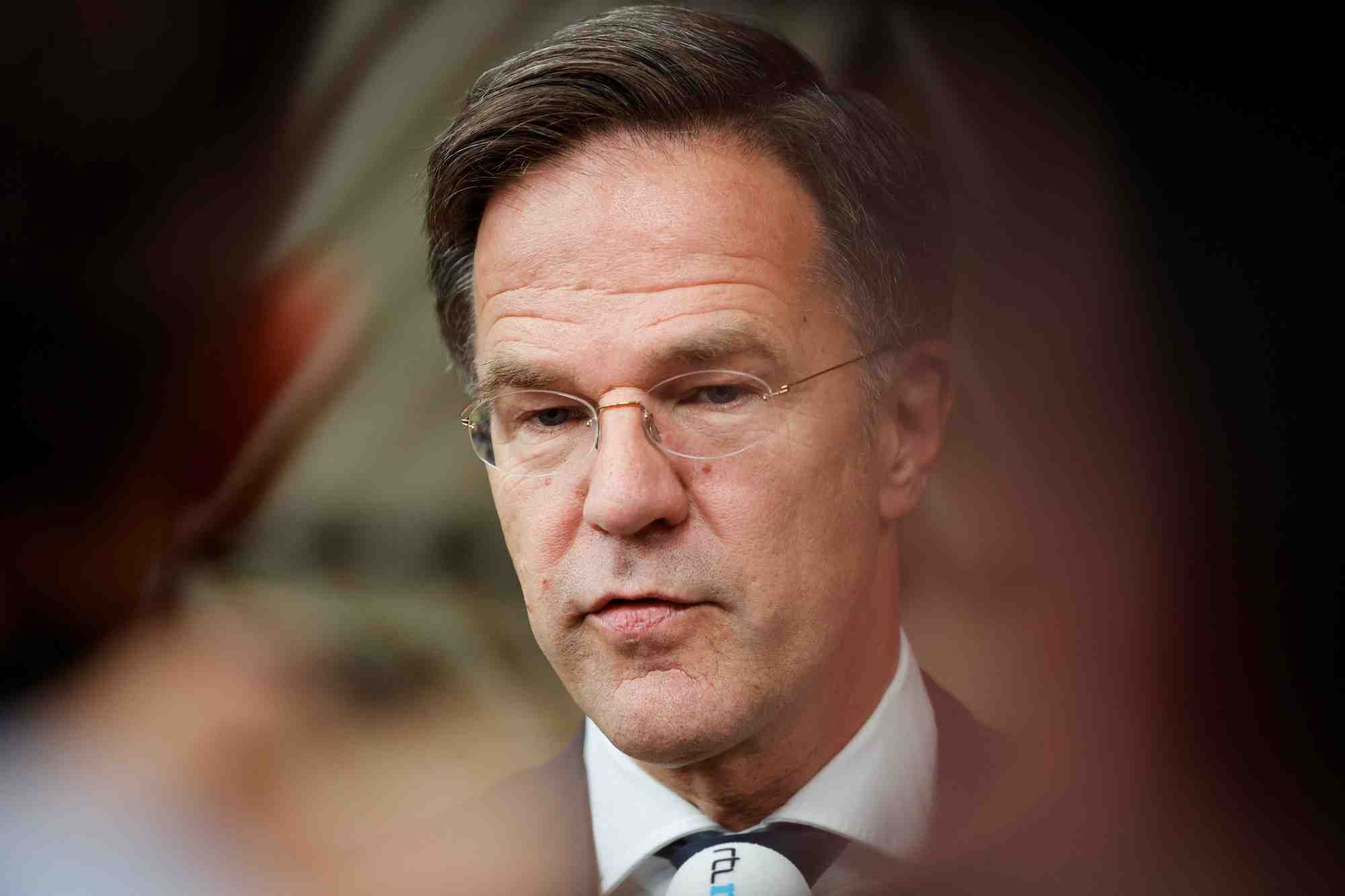 Mark rutte lors d'un sommet informel des dirigeants de l'union europeenne a bruxelles