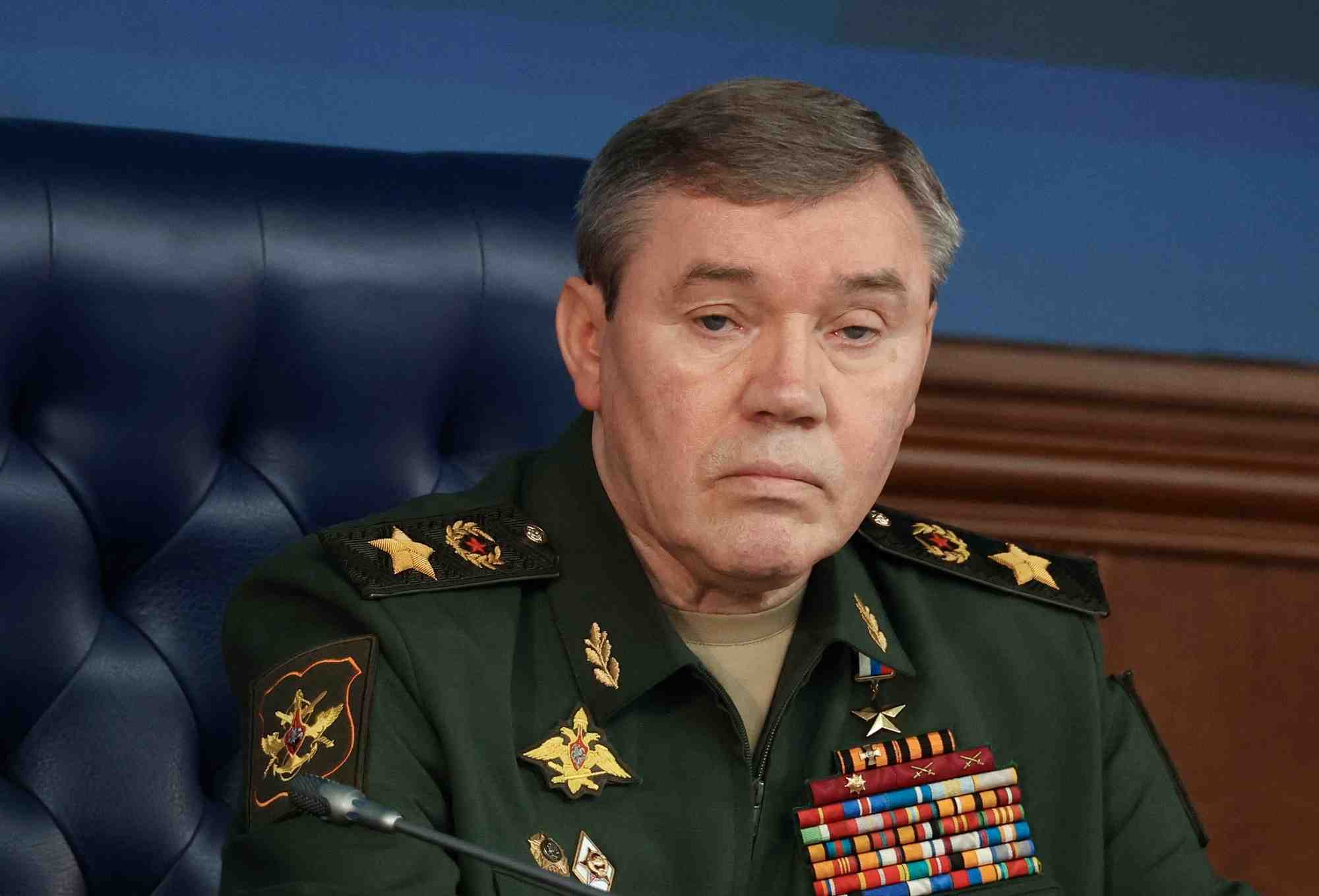 Le chef d'etat-major des forces armees russes, valery gerasimov