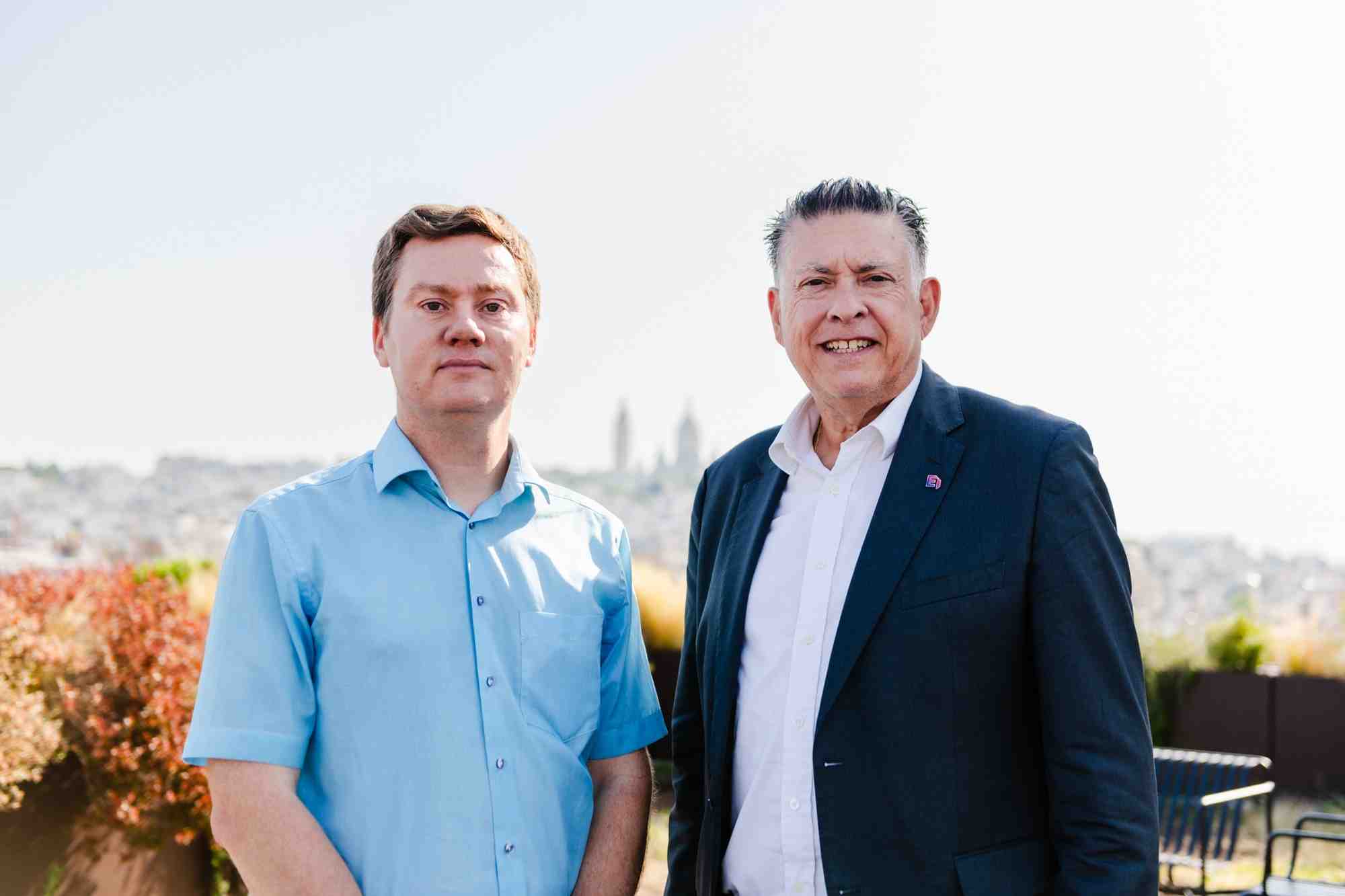 De gauche à droite: Marc Pélissier, président de la fédération des usagers des transports en Île-de-France et Daniel Weizmann, patron du Medef IDF.