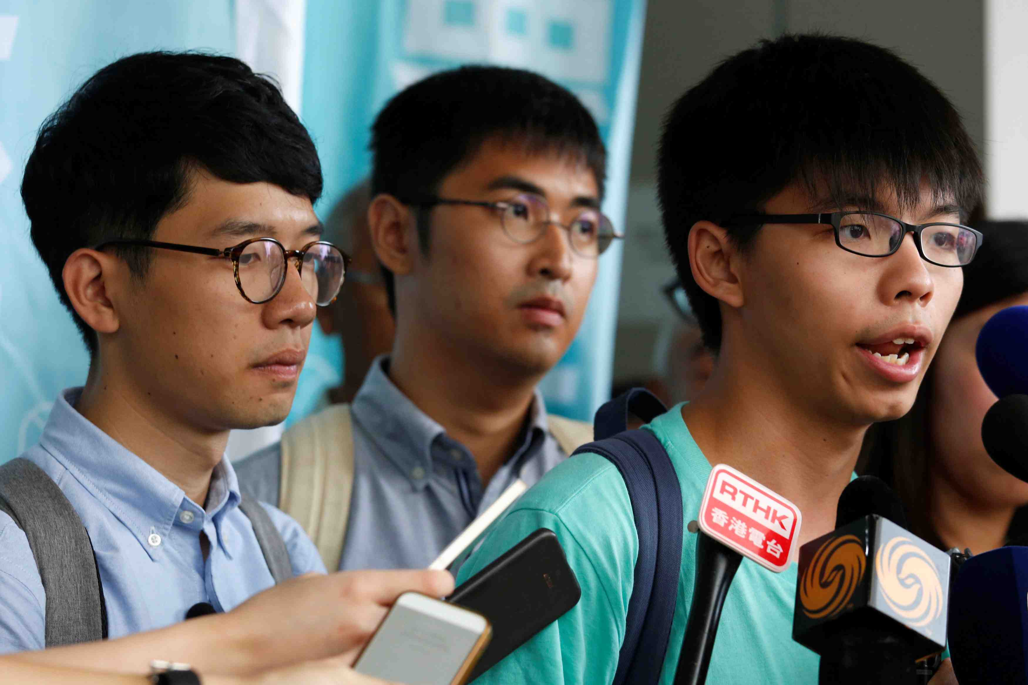 Des leaders du mouvement democrate de hong kong condamnes