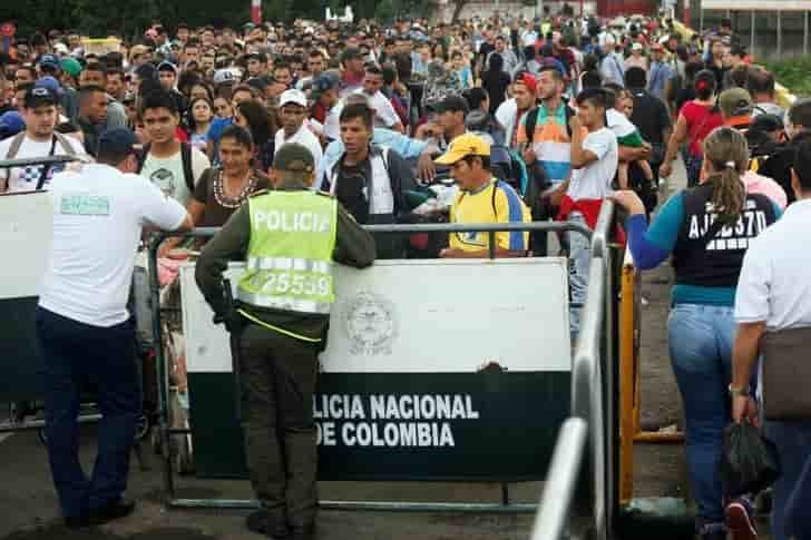 Afflux de venezueliens en colombie au deuxieme semestre 2017