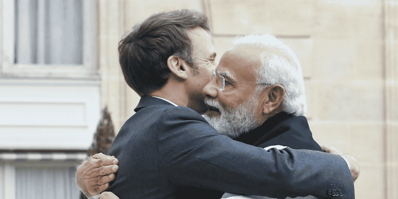 Emmanuel Macron Naendra Modi Inde France