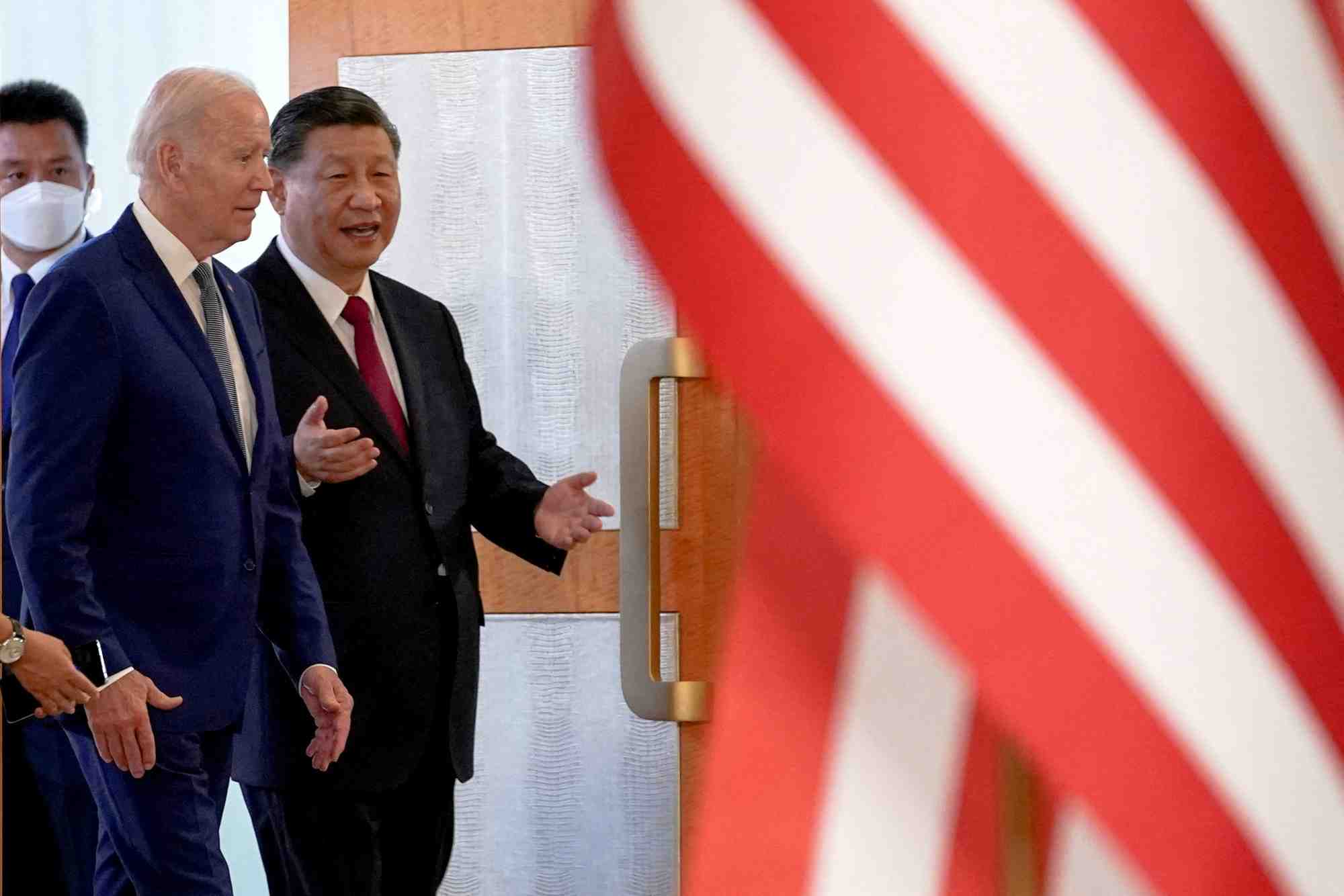 Joe biden et xi jinping a bali, en indonesie