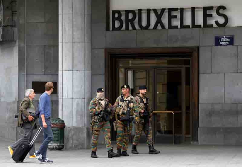 Alerte a la bombe a la gare centrale de bruxelles