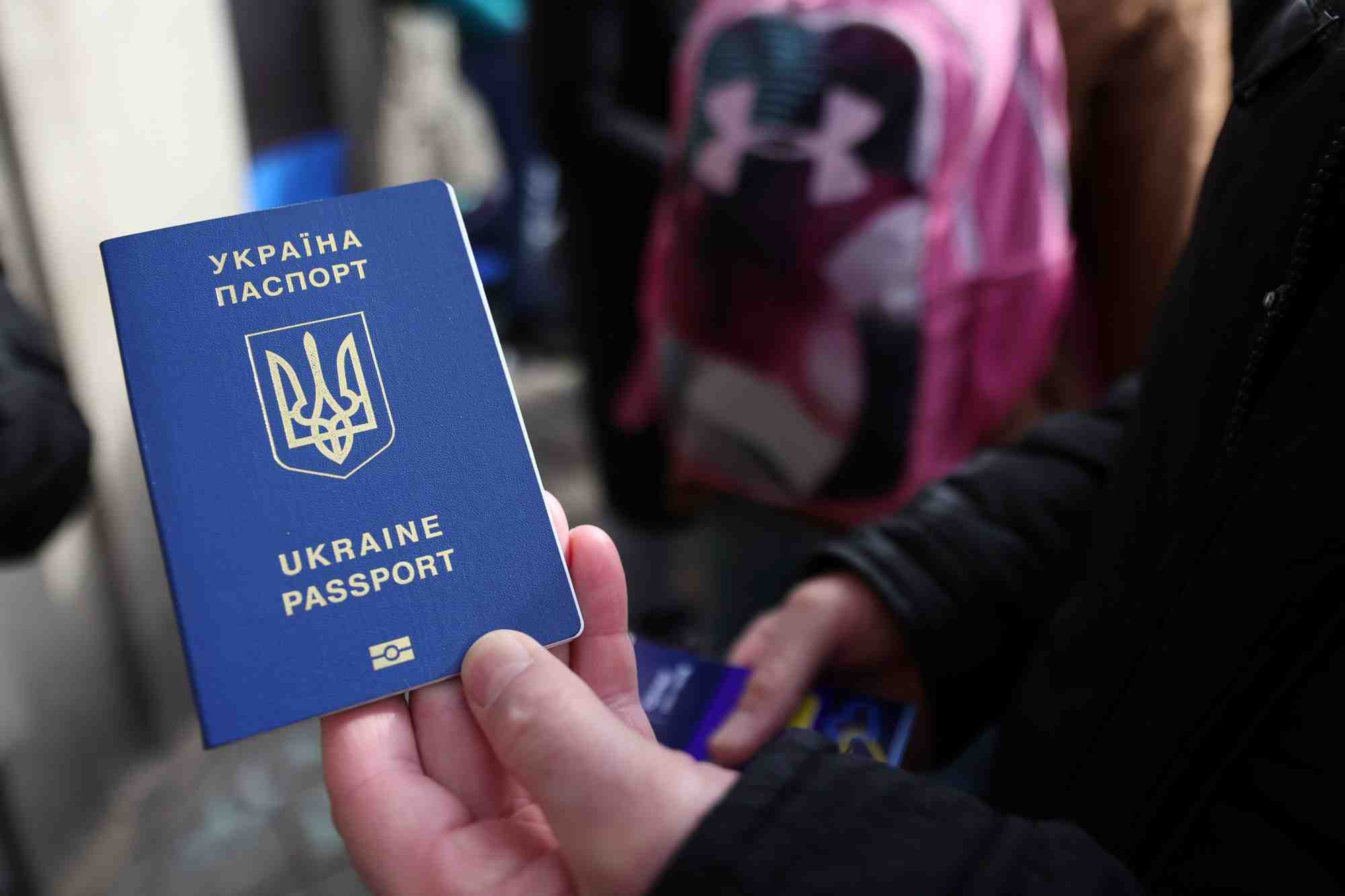 Un passeport ukrainien
