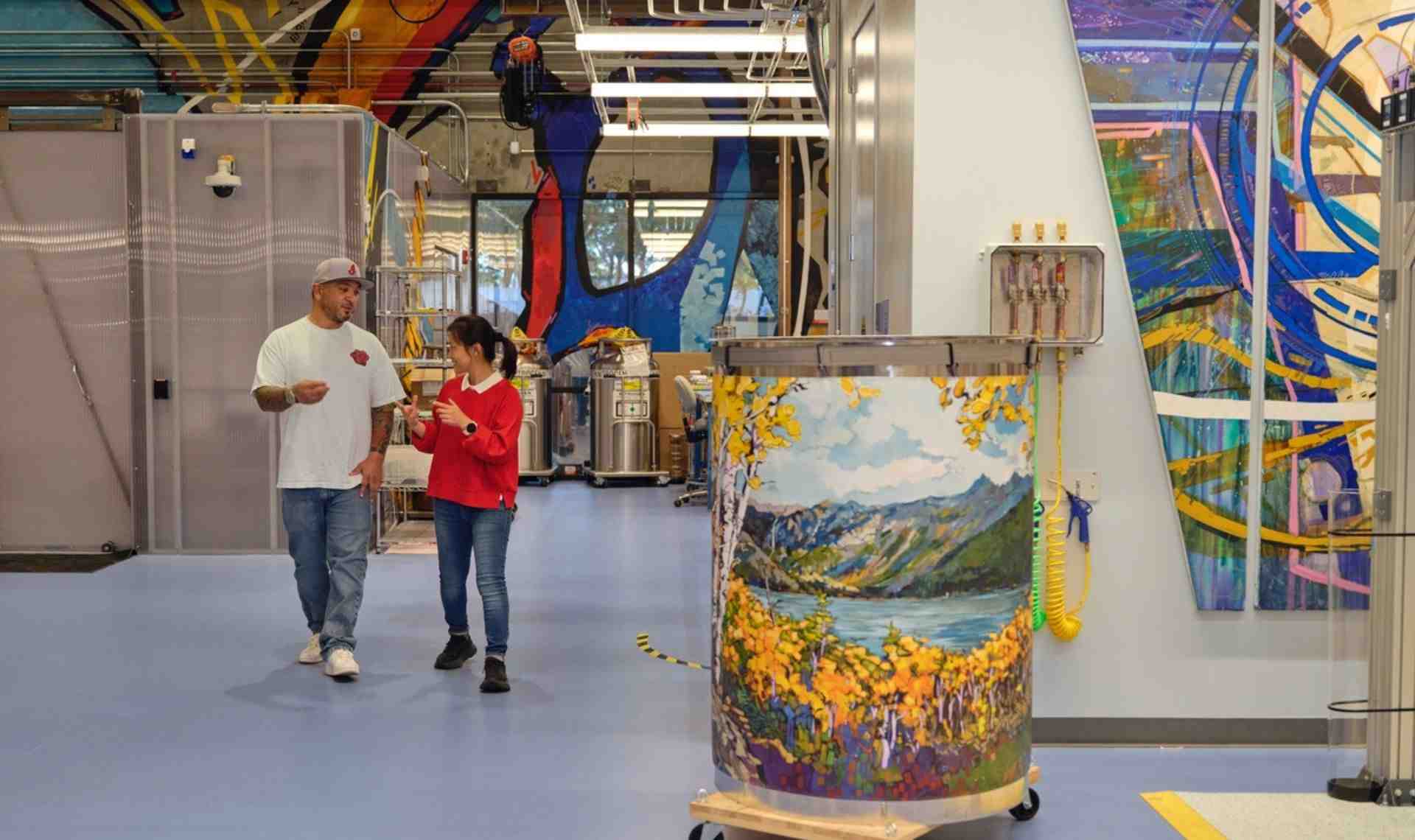 Le laboratoire de recherche dédié à l'informatique quantique de Google, à Santa Barbara, aux Etats-Unis.
