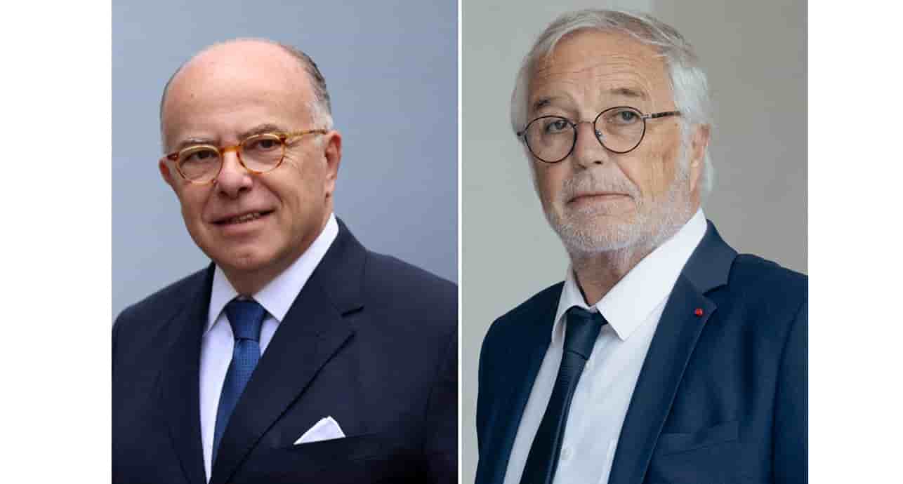 Bernard Cazeneuve, ancien Premier ministre et François Rebsamen, ministre de l'Aménagement du territoire.
