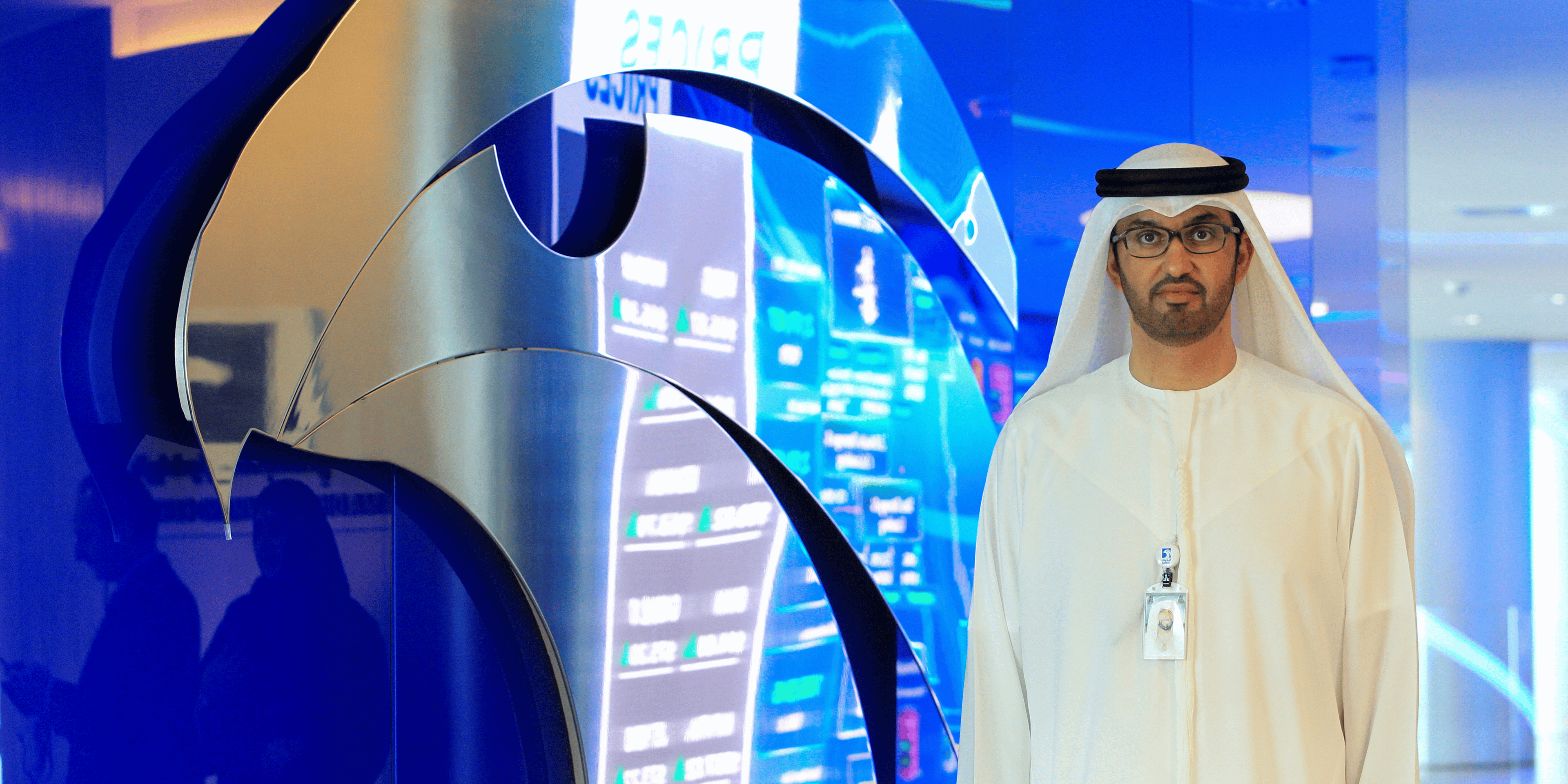 Ahmed Al Jaber, ministre d'État des Émirats arabes unis, et directeur général de la compagnie pétrolière nationale d'Abou Dhabi (Adnoc)