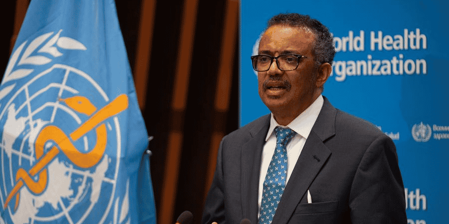 Le directeur général de l'Organisation mondiale de la santé (OMS), Tedros Adhanom Ghebreyesus, lors de la 73e Assemblée mondiale de la santé au siège de l'OMS, le 18 mai 2020. à Genève.