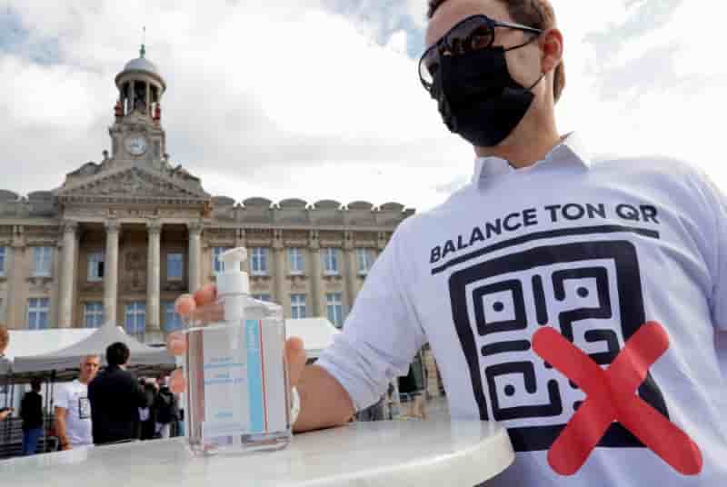 France: nouvelles manifestations a l'avant-veille de l'elargissement du "pass sanitaire"