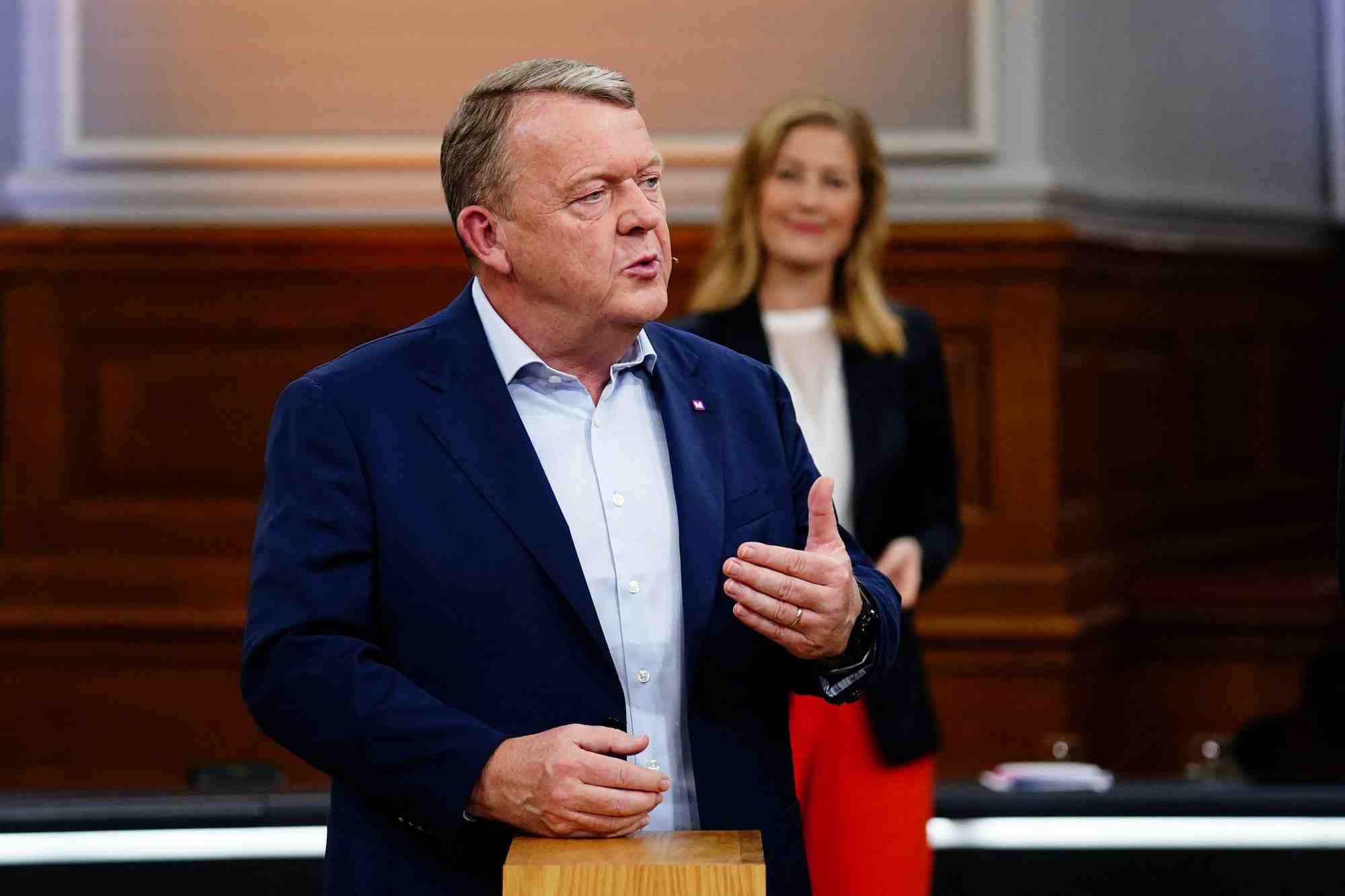 L'ancien premier ministre danois lars lokke rasmussen a copenhague