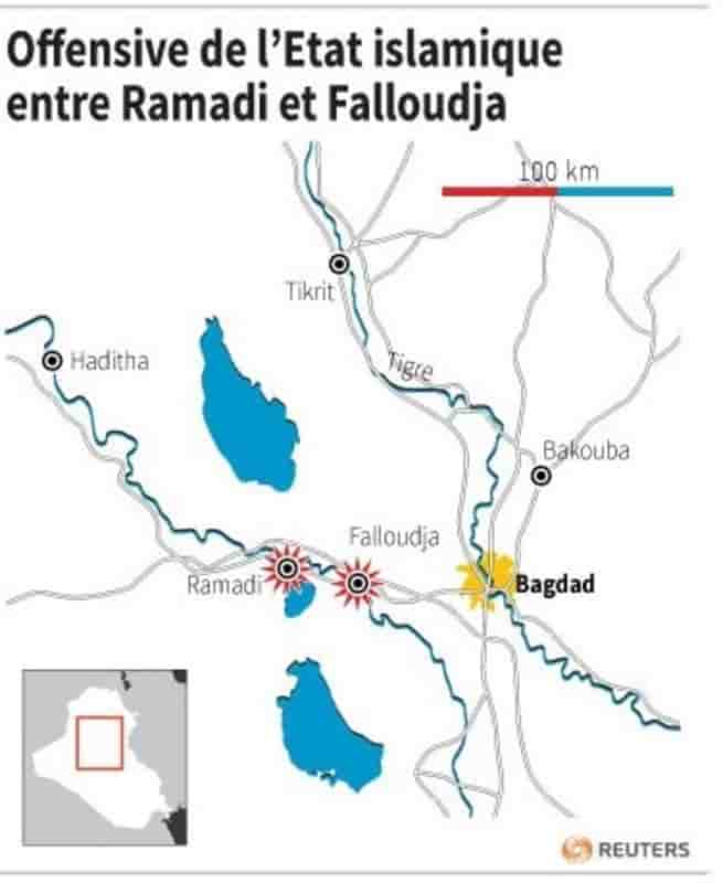 Offensive de l’etat islamique entre ramadi et falloudja