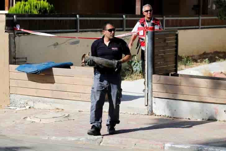 Une roquette palestinienne tiree sur sderot