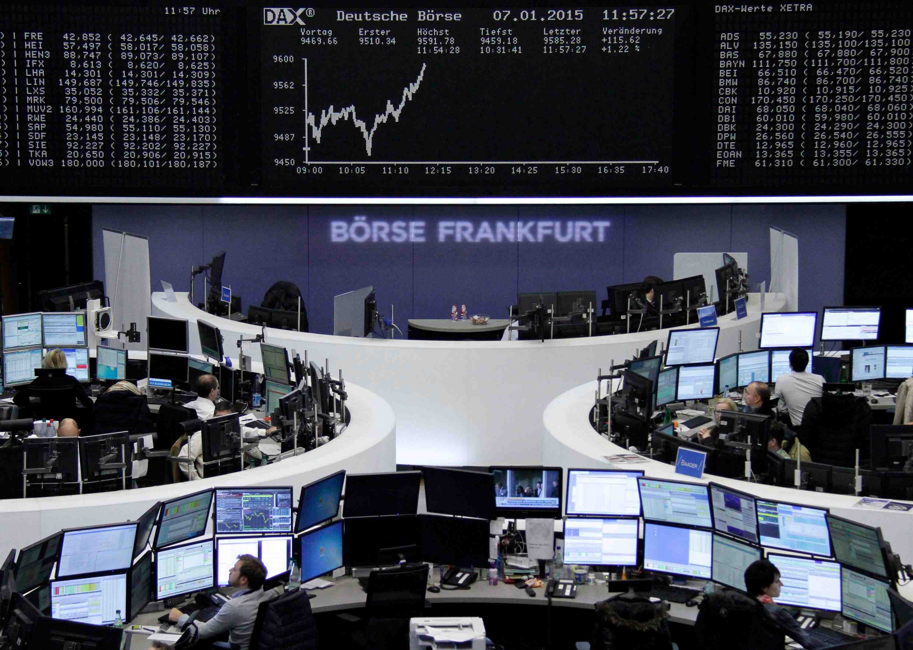 Les bourses europeennes dans le vert a la mi-seance