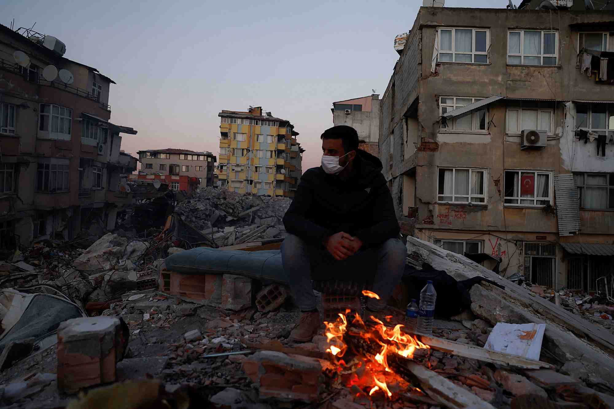 Consequences du tremblement de terre meurtrier a hatay, en turquie