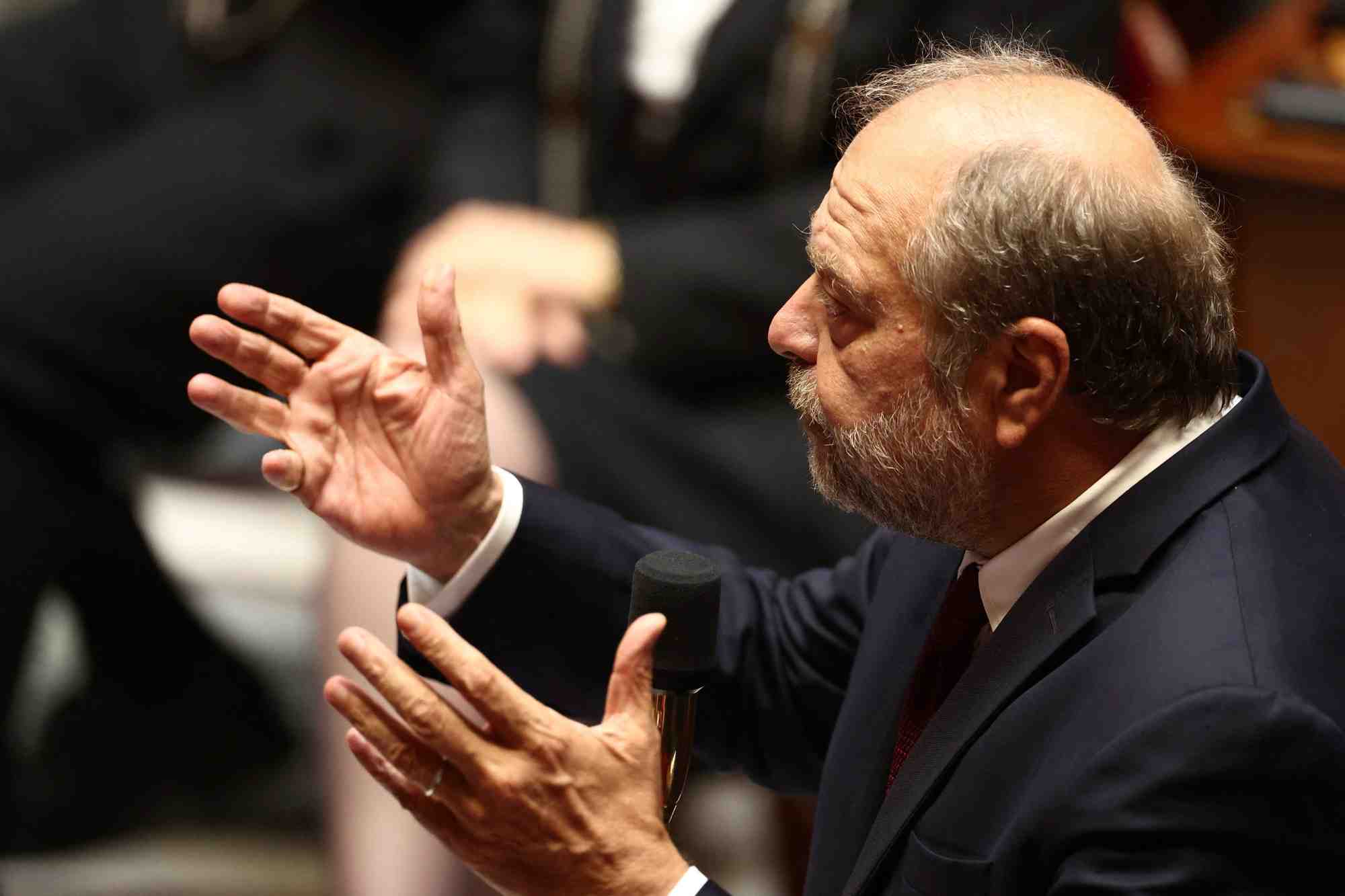 Le ministre francais de la justice, eric dupond-moretti