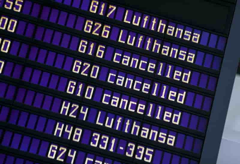 Poursuite de la greve a lufthansa, 930 vols annules mercredi