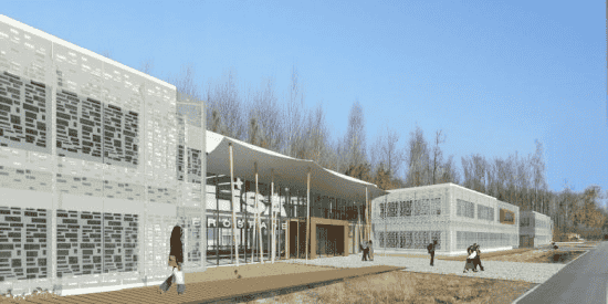 Le futur campus d'Elisa Aeropsace accueillera 600 élèves ingénieurs à Saint-Jean-d'Illac, près de Bordeaux.