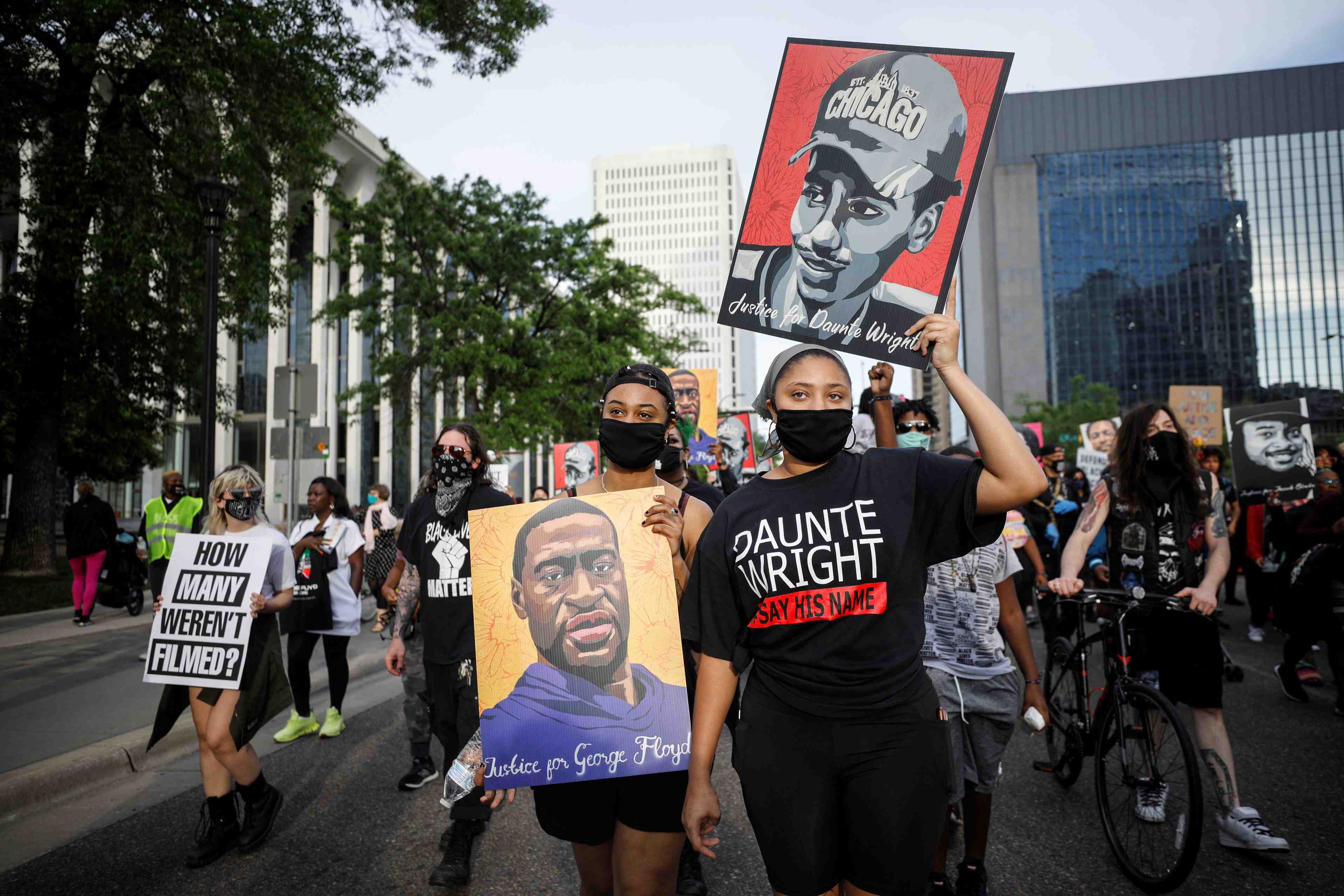 Etats-unis: marche en hommage a george floyd, un an apres sa mort