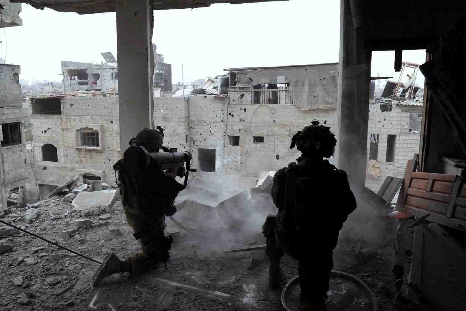 Des soldats israeliens participant a une operation militaire a gaza