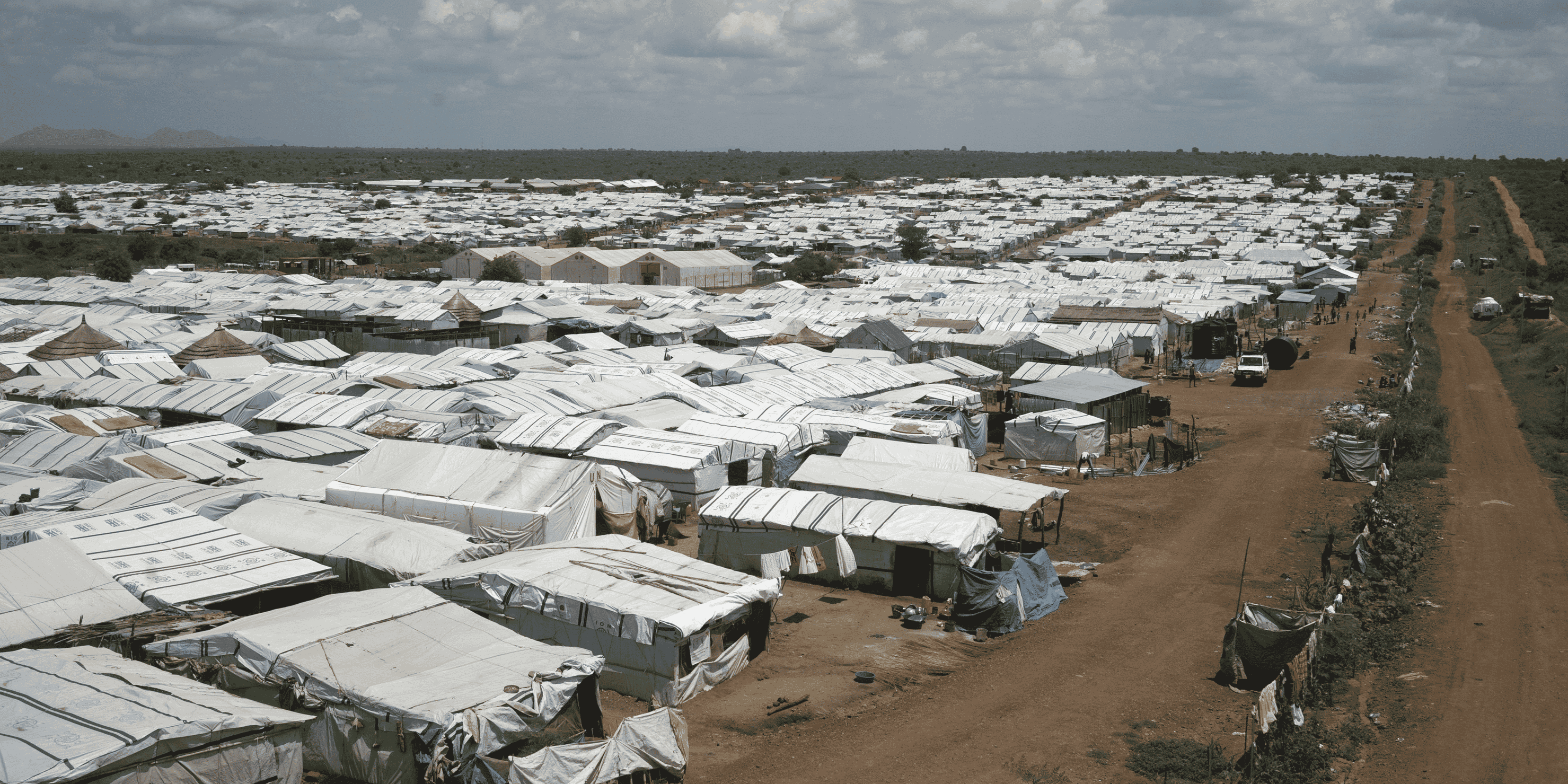 Camp de réfugiés au sud soudan