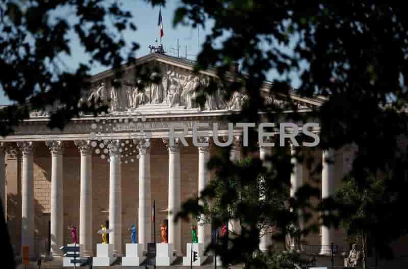 Le palais bourbon ou siege l'assemblee nationale a paris