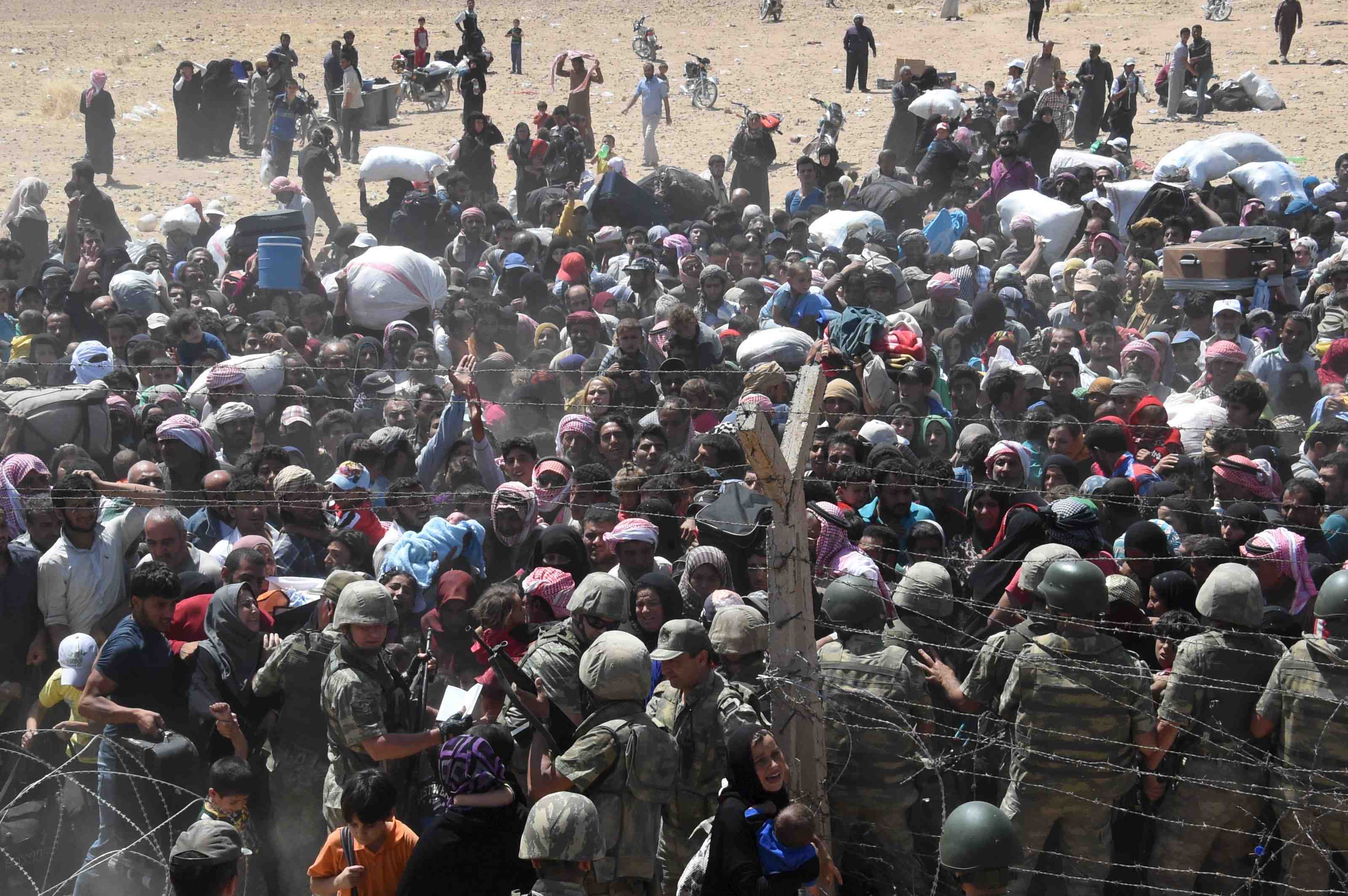 Afflux de refugies syriens en turquie
