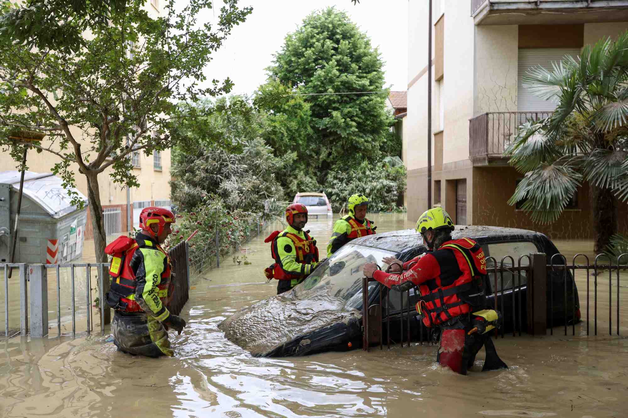 Photo des consequences des inondations meurtrieres dans le nord de l'italie