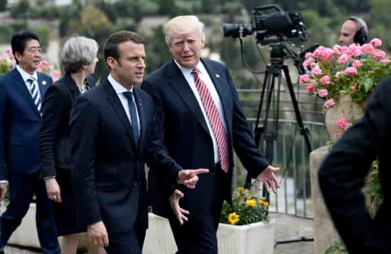 Syrie: trump et macron parlent "reponse commune" en cas d'attaque chimique
