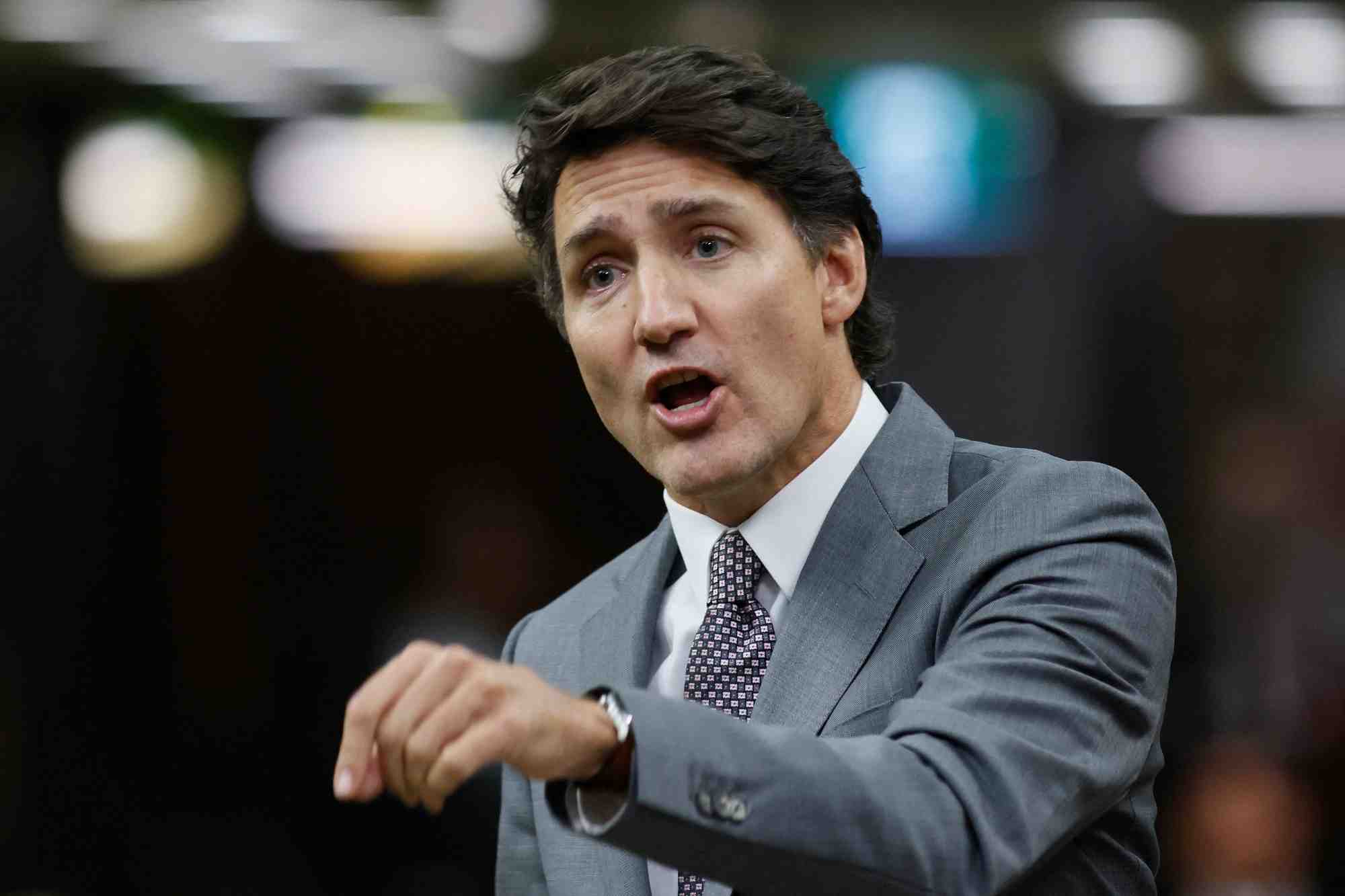 Le premier ministre canadien justin trudeau