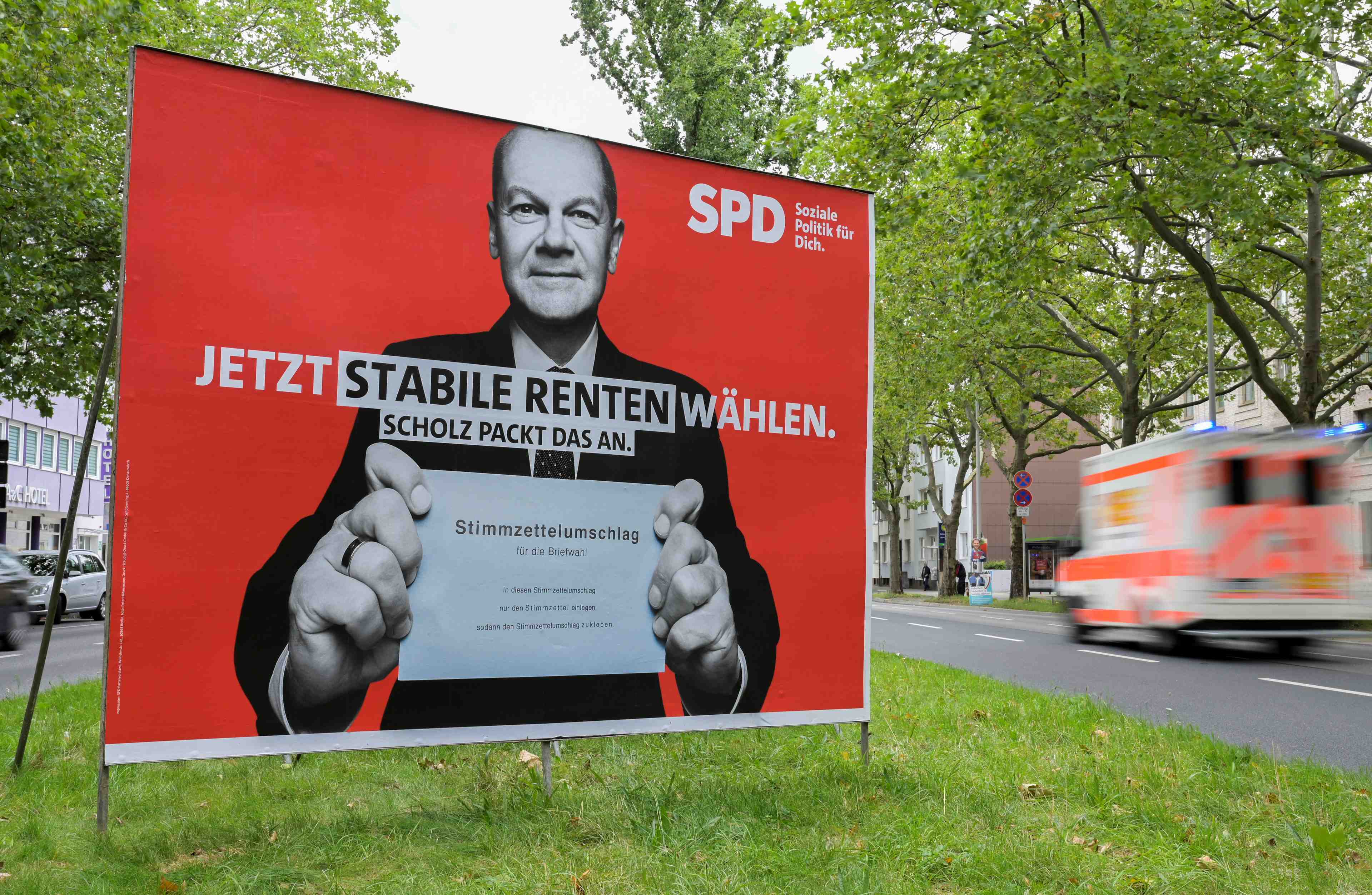 Allemagne: le spd depasse les verts et se rapproche des conservateurs avant les elections, montre un sondage