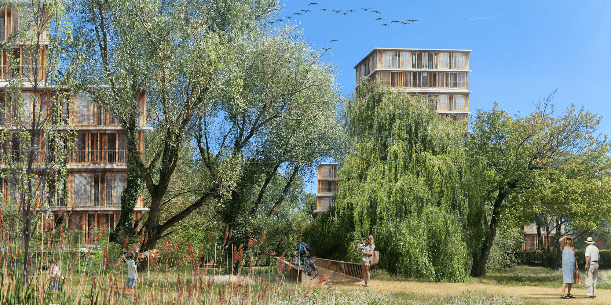 2.500 logements seront édifiés tandis que 9 hectares artificialisés seront remis en pleine terre dans le quartier de La Jallère, au nord de Bordeaux, qui sera livré entre 2027 et 2033.