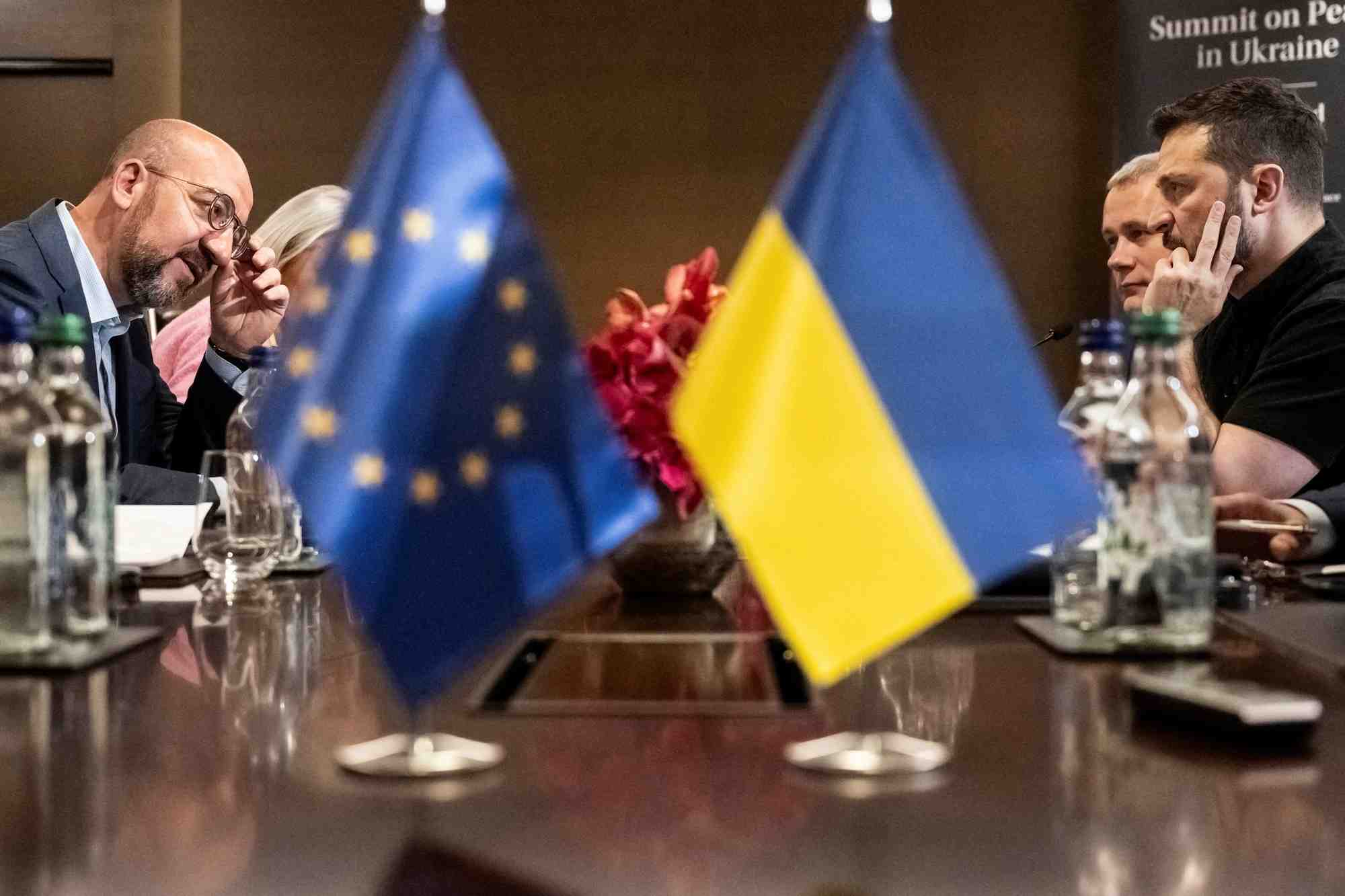 Reunion lors du sommet sur la paix en ukraine